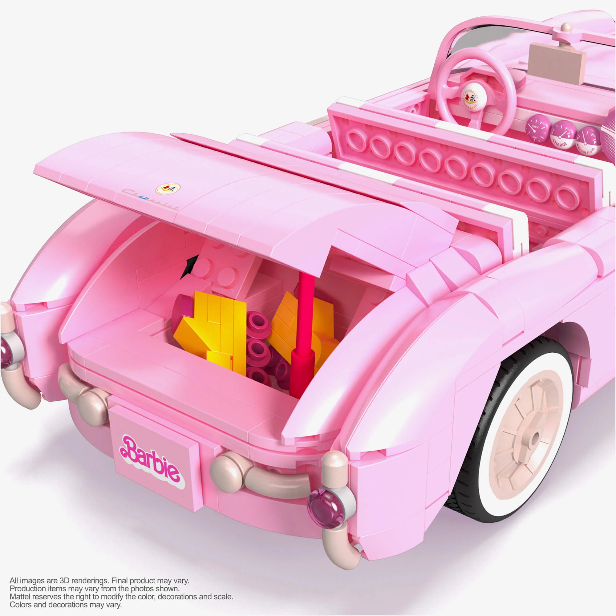 Mattel Creations MEGA Barbie The Movie '56 Corvette Stingray Collector Building Set