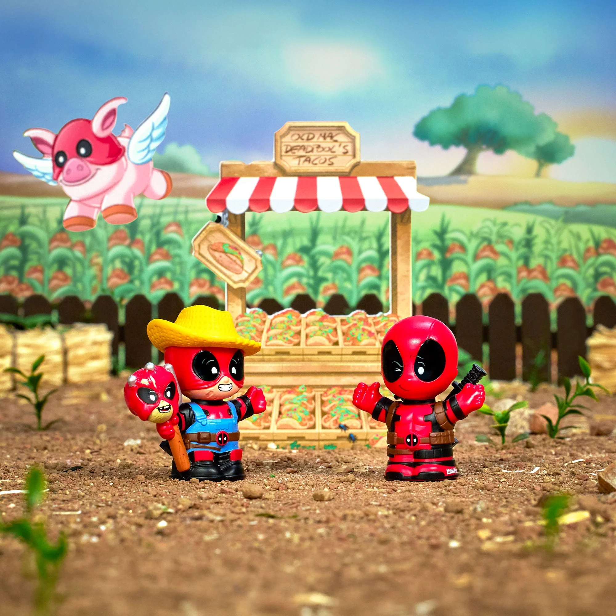 Mattel Creations Little People Collector Deadpool Set
