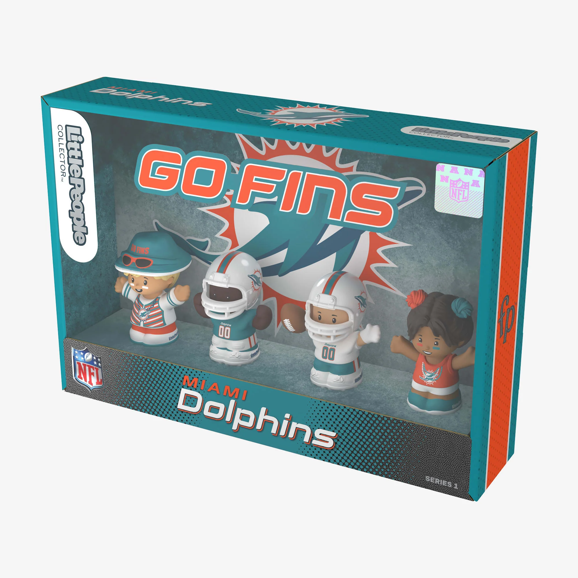 Mattel Creations Little People Collector x NFL Miami Dolphins Set