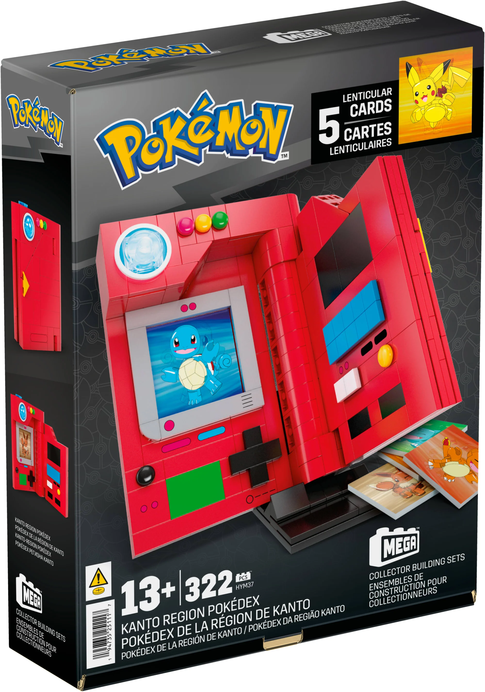 Mattel Creations MEGA Pokémon Kanto Region Pokédex Building Kit