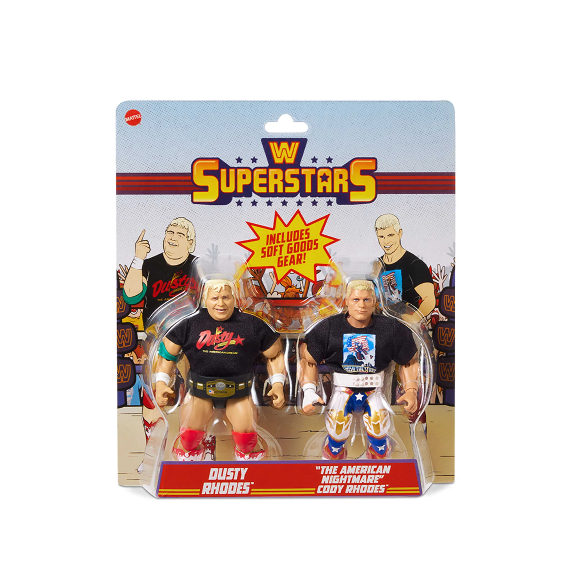 Mattel Creations WWE Superstars Cody Rhodes and Dusty Rhodes 2-Pack