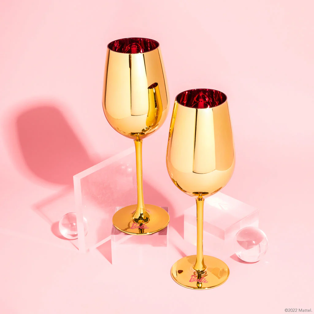 Mattel Creations Barbie™ X Dragon Glassware® Dreamhouse™ Wine Glasses