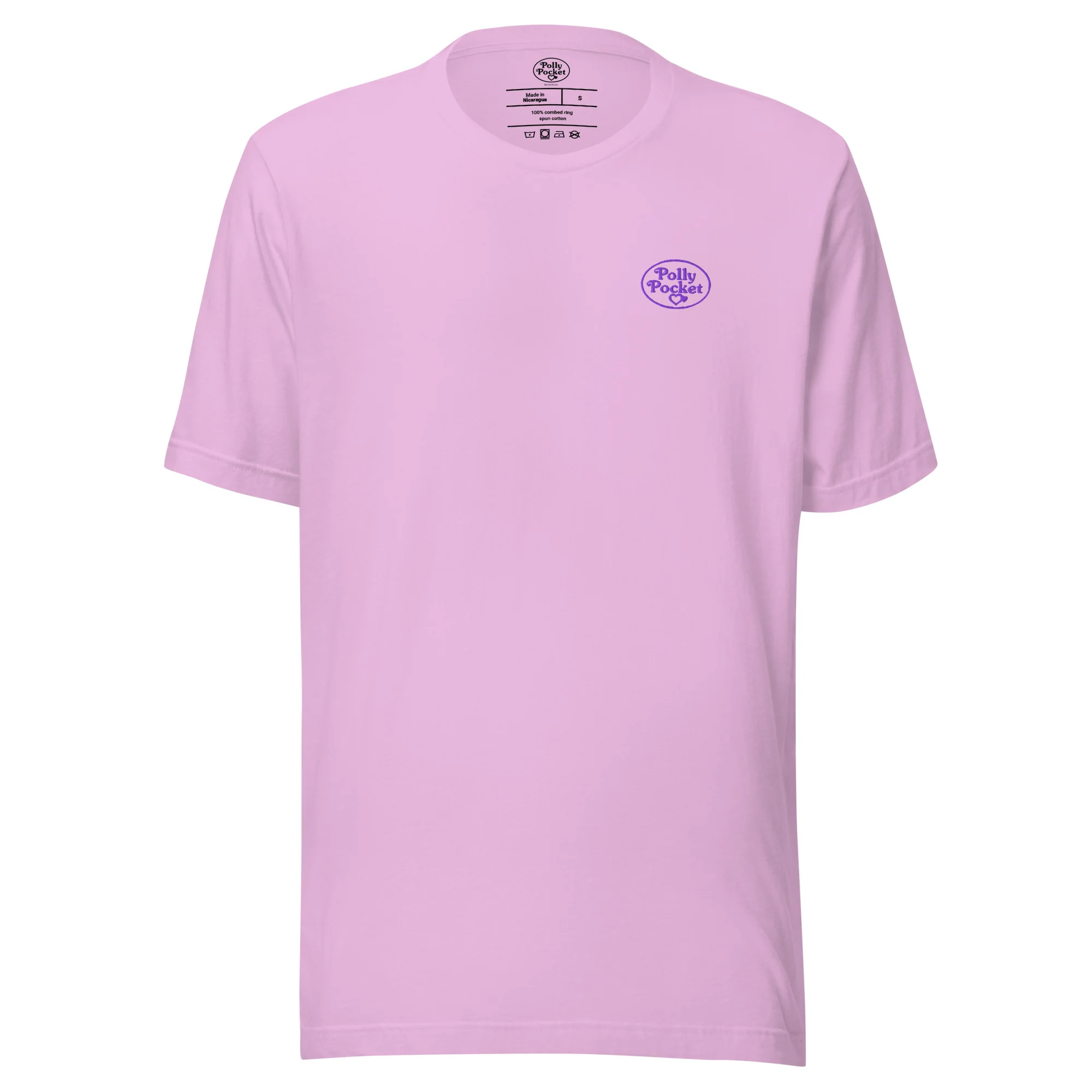 Mattel Creations Polly Pocket Icons Embroidered Pink T-Shirt