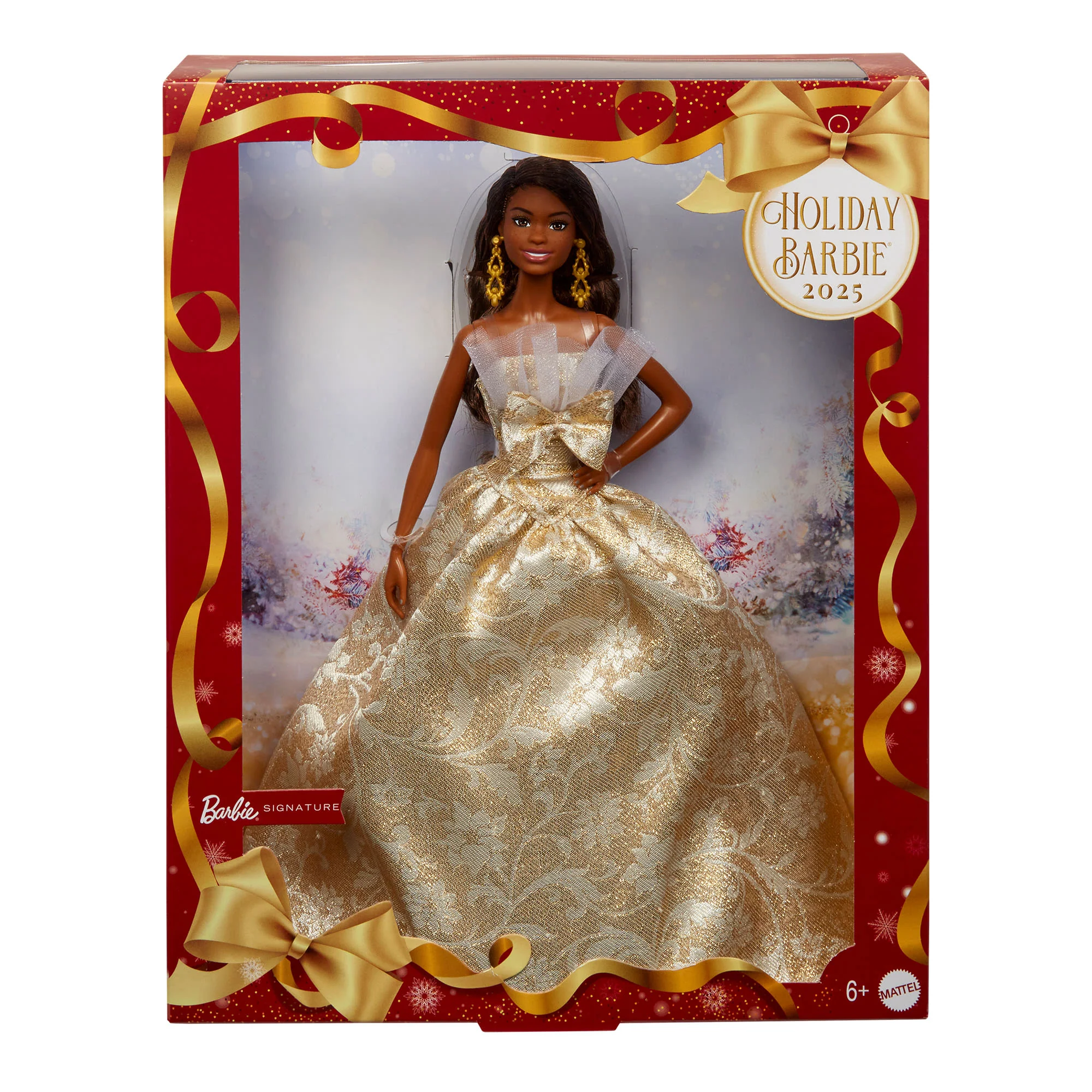 Mattel Creations 2025 Holiday Barbie Doll 4