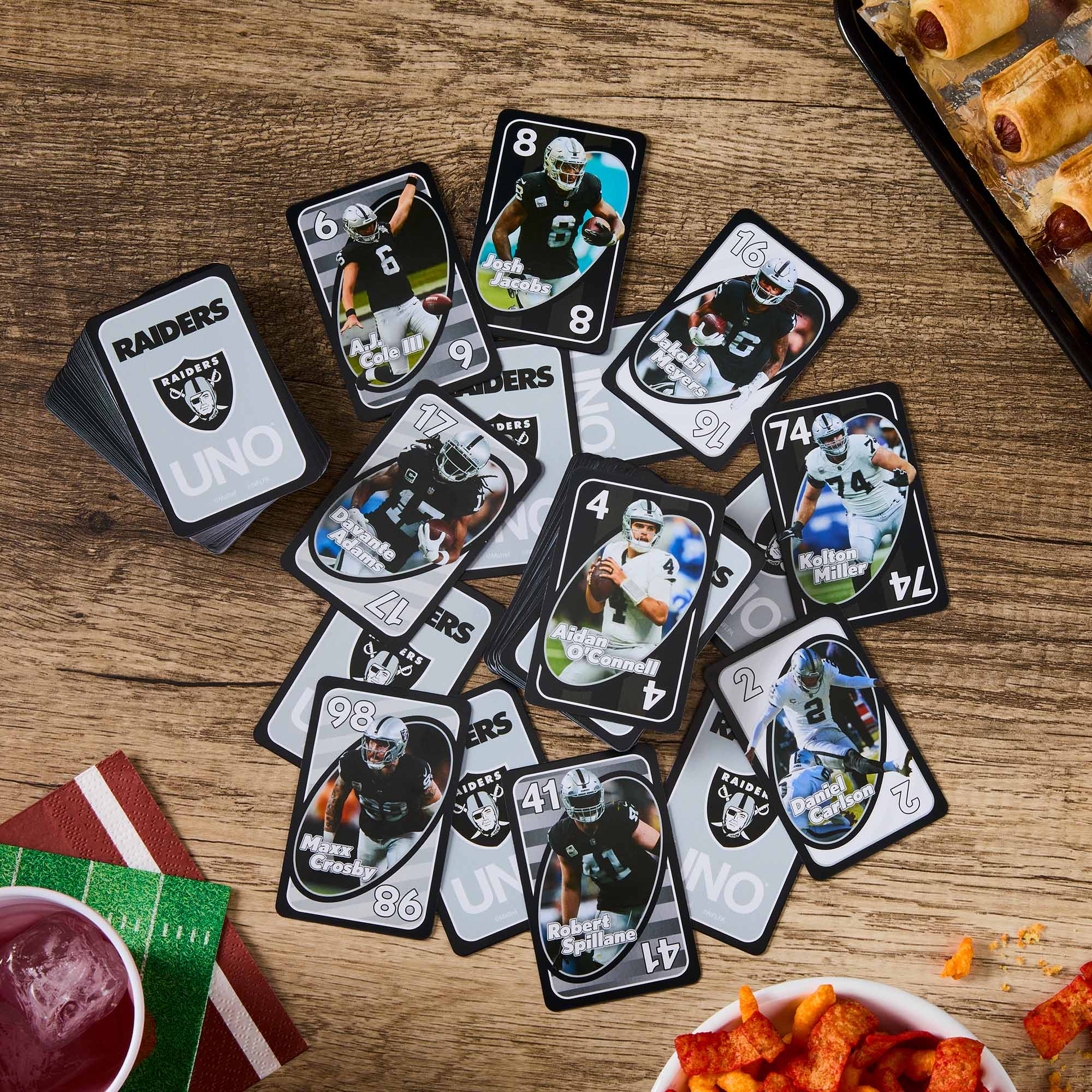 Mattel Creations UNO Fandom NFL Las Vegas Raiders Game Deck