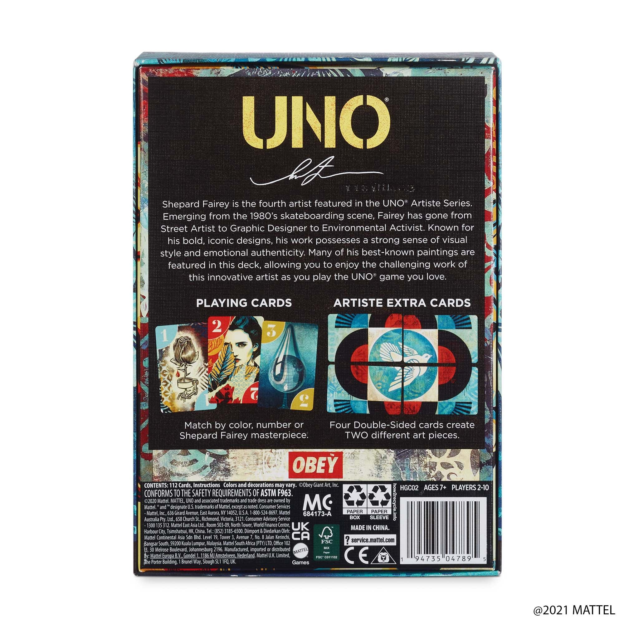 Mattel Creations UNO Artiste Shepard Fairey