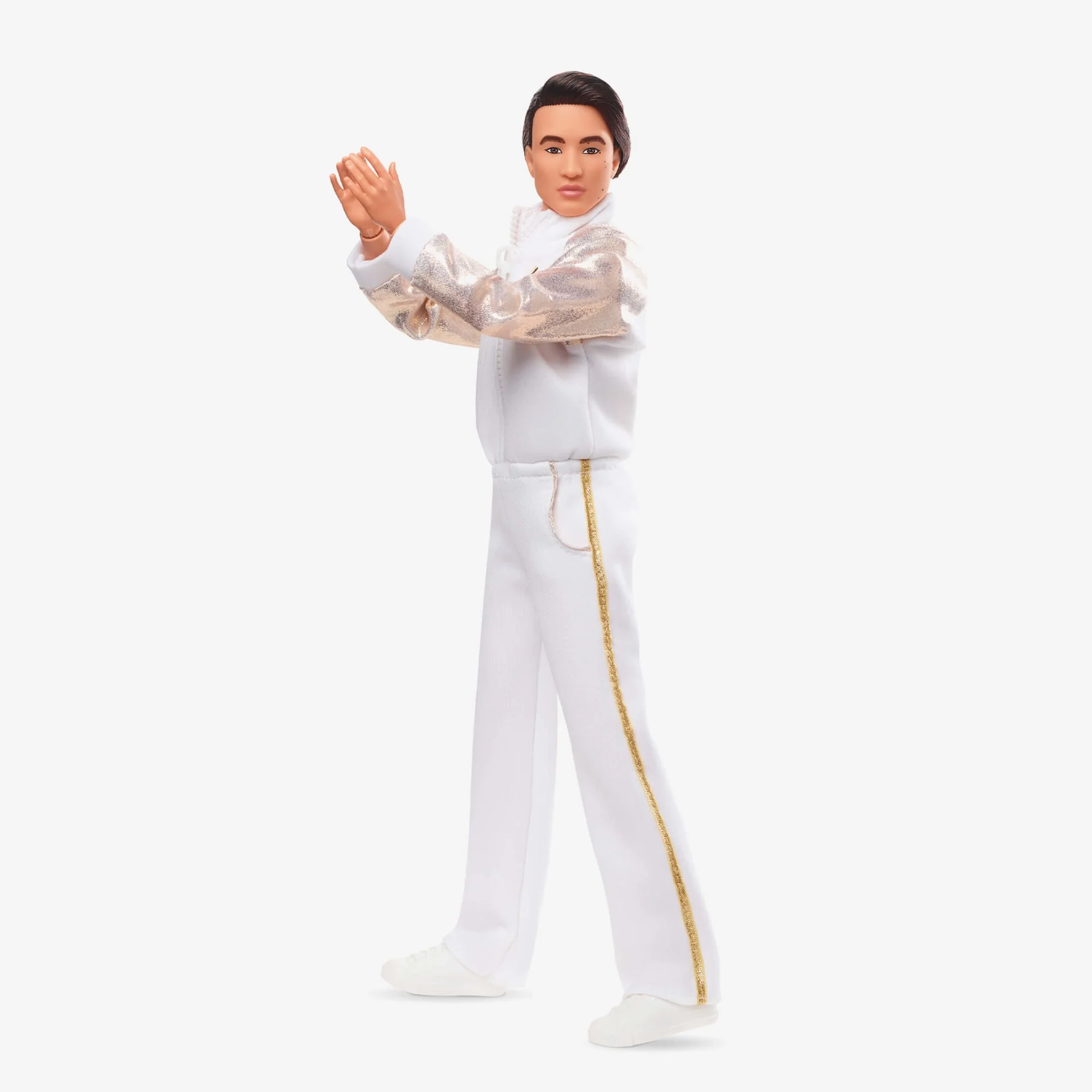 Mattel Creations Ken Doll In White and Gold Tracksuit – Barbie The Movie