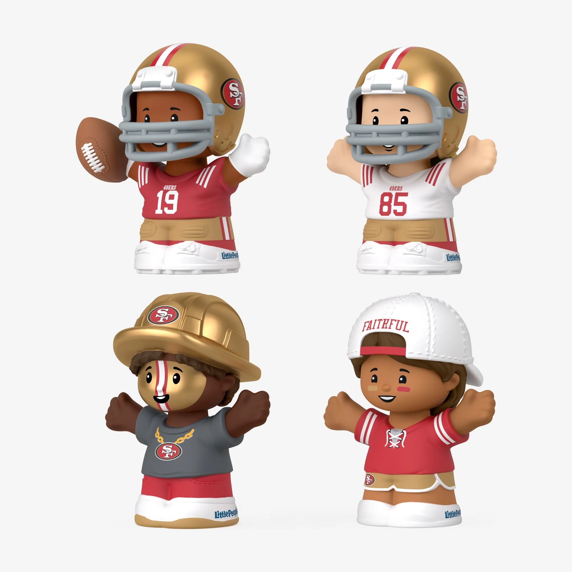 Mattel Creations Little People Collector x NFL San Francisco 49ers Set