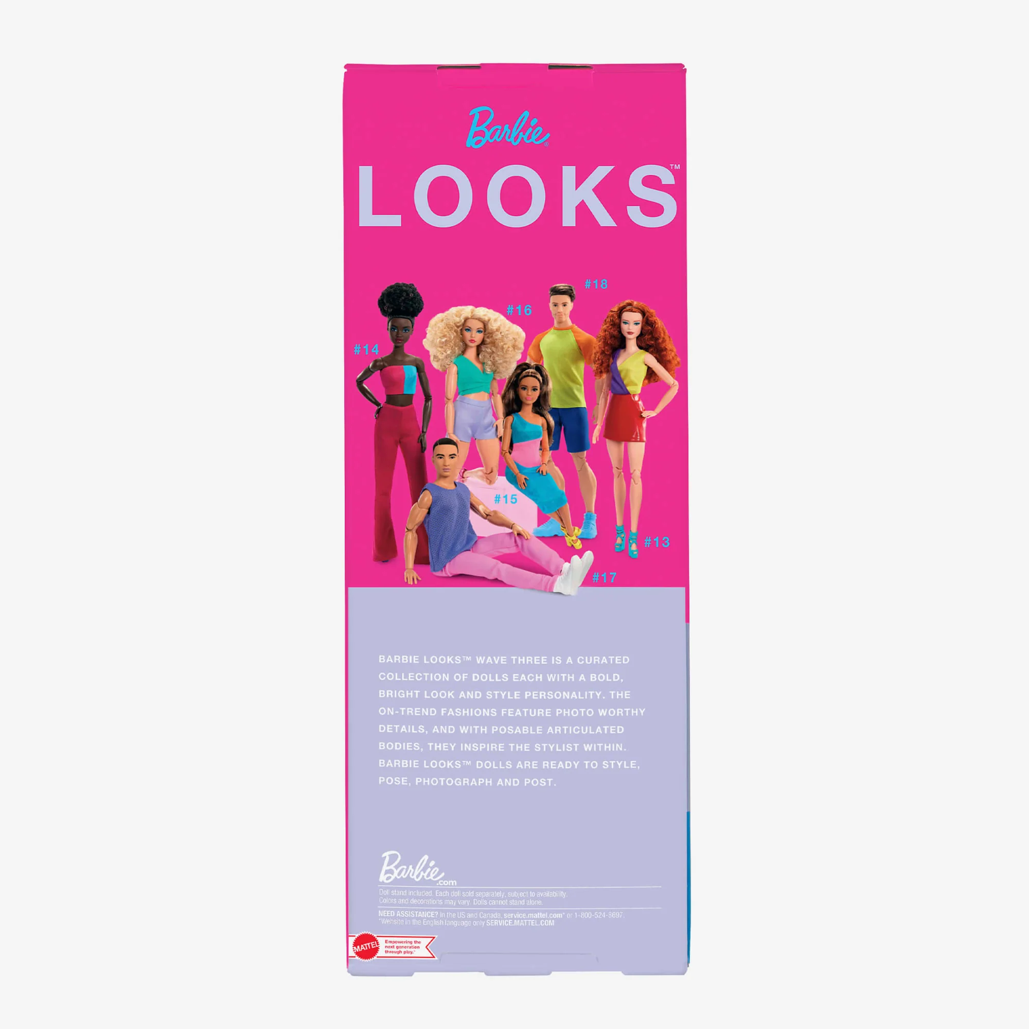 Mattel Creations Barbie Looks Doll (Original, Curly Black Hair)