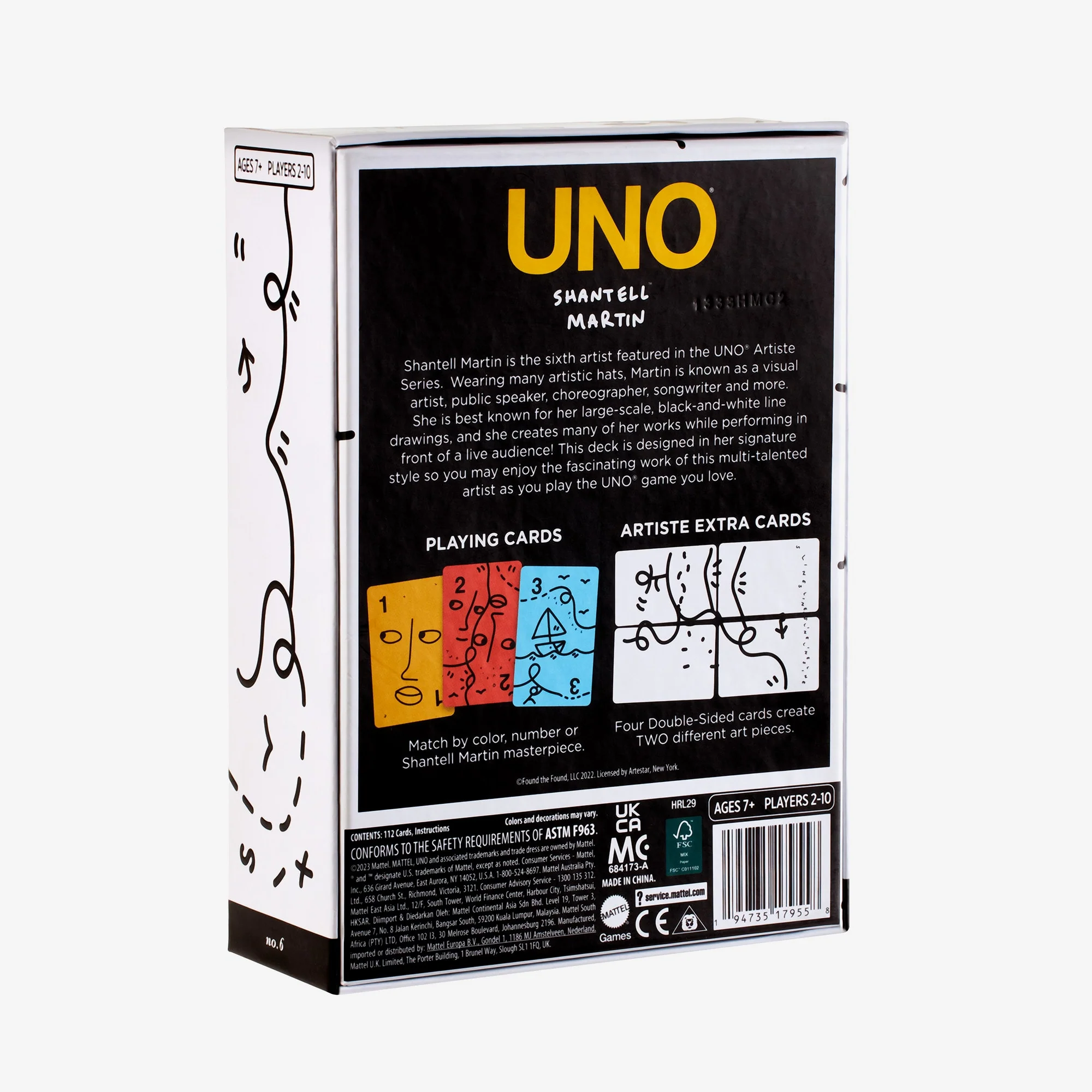 Mattel Creations Shantell Martin x UNO Artiste Series Deck