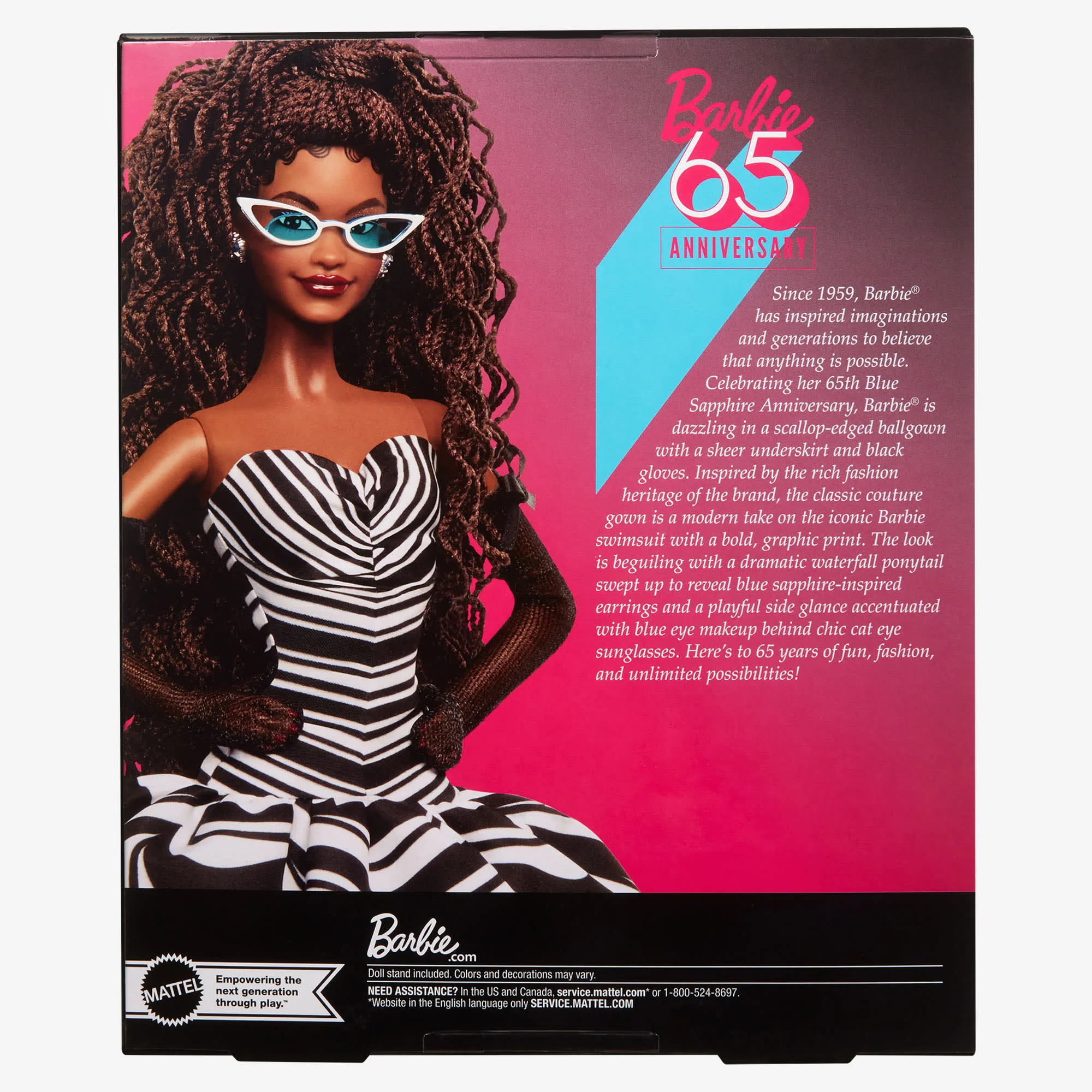 Mattel Creations Barbie 65th Anniversary Doll With Brunette Hair