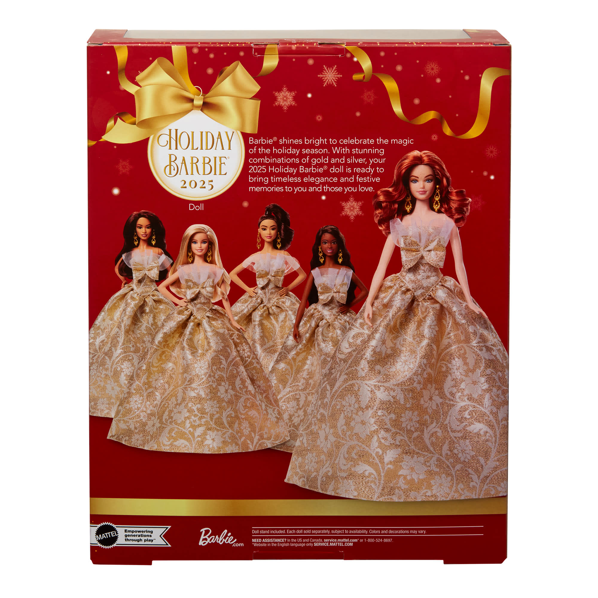 Mattel Creations 2025 Holiday Barbie Doll 1