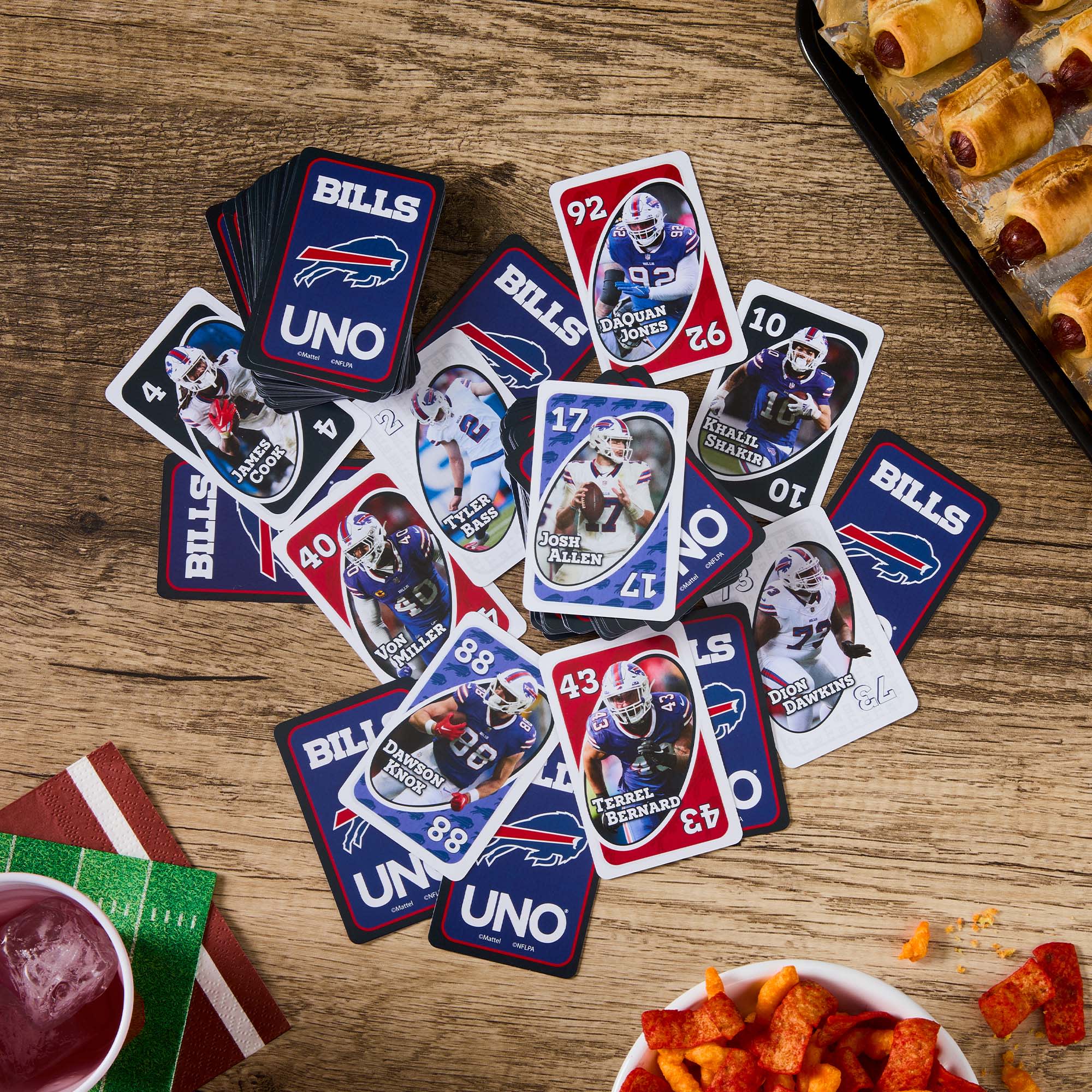 Mattel Creations UNO Fandom NFL Buffalo Bills Game Deck