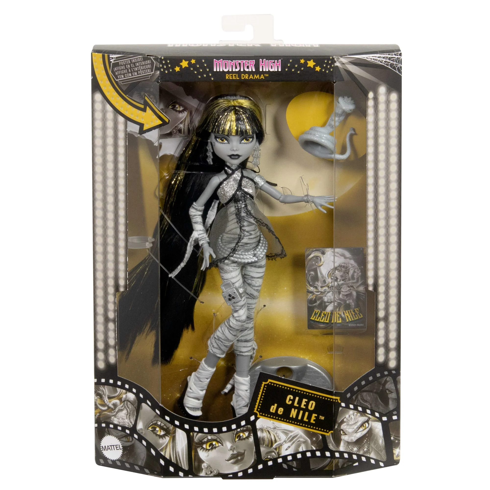 Mattel Creations Monster High Reel Drama Cleo De Nile Collector Doll