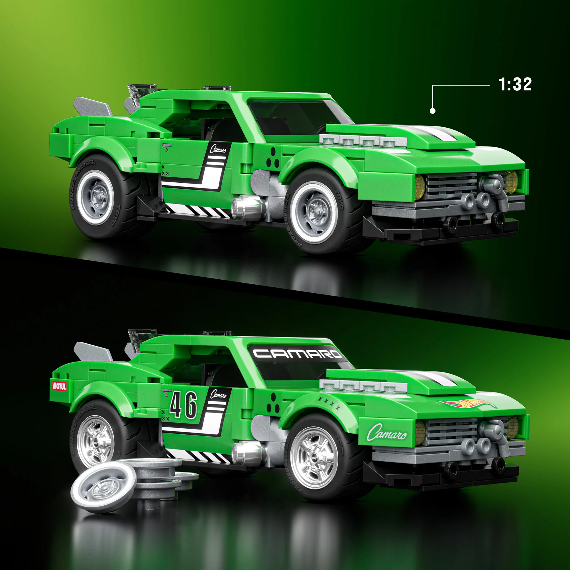 Mattel Creations Mattel Brick Shop Hot Wheels Custom '68 Camaro Building Set