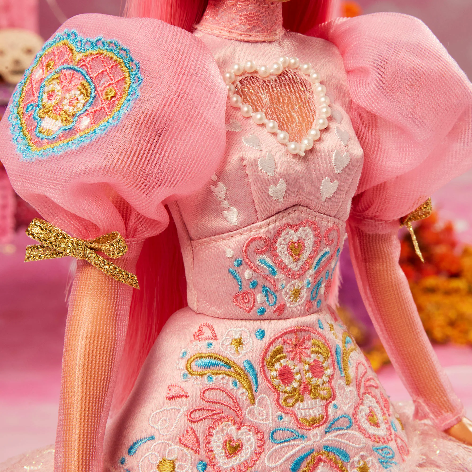 Mattel Creations 2023 Día De Muertos Barbie x Pink Magnolia Doll