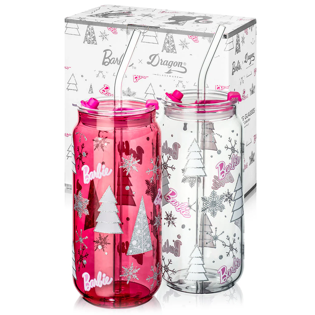 Mattel Creations Barbie™ Christmas Drinking Glasses - 20 Oz