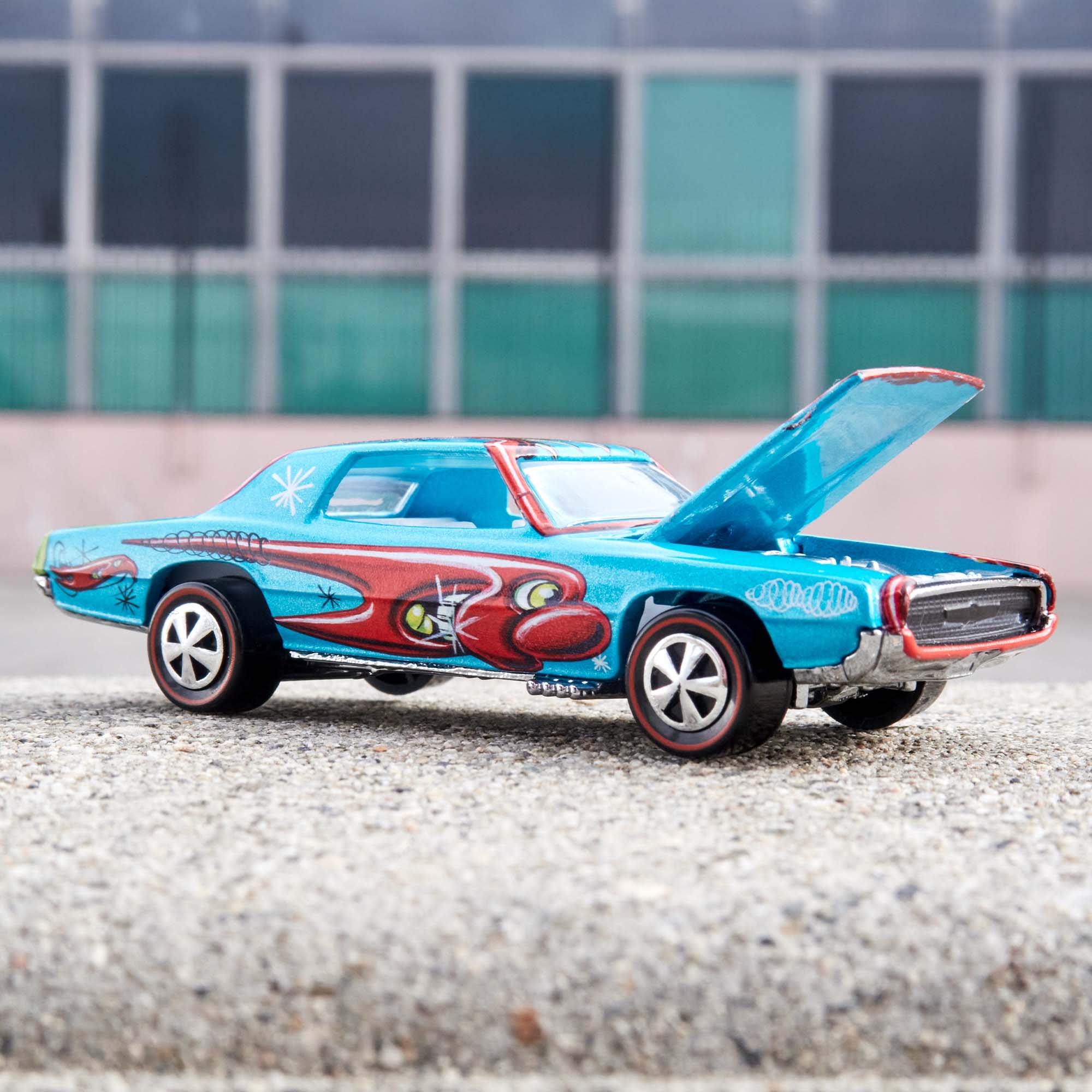 Mattel Creations Hot Wheels x Kenny Scharf Signed Custom T-Bird