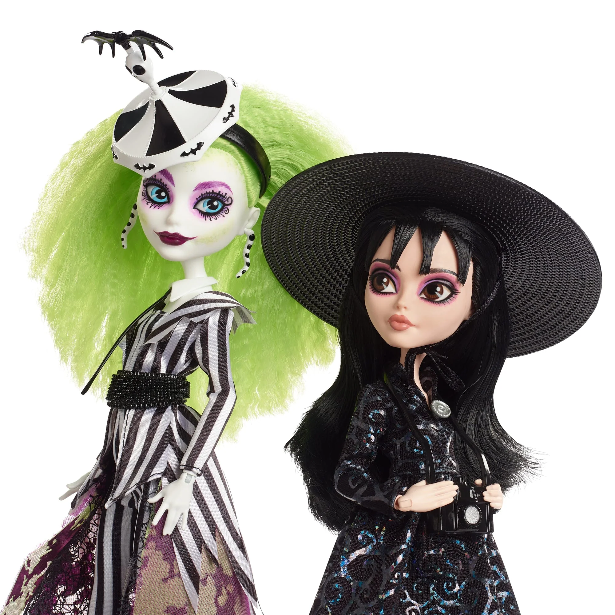 Mattel Creations Beetlejuice & Lydia Deetz Monster High Skullector Doll 2-Pack
