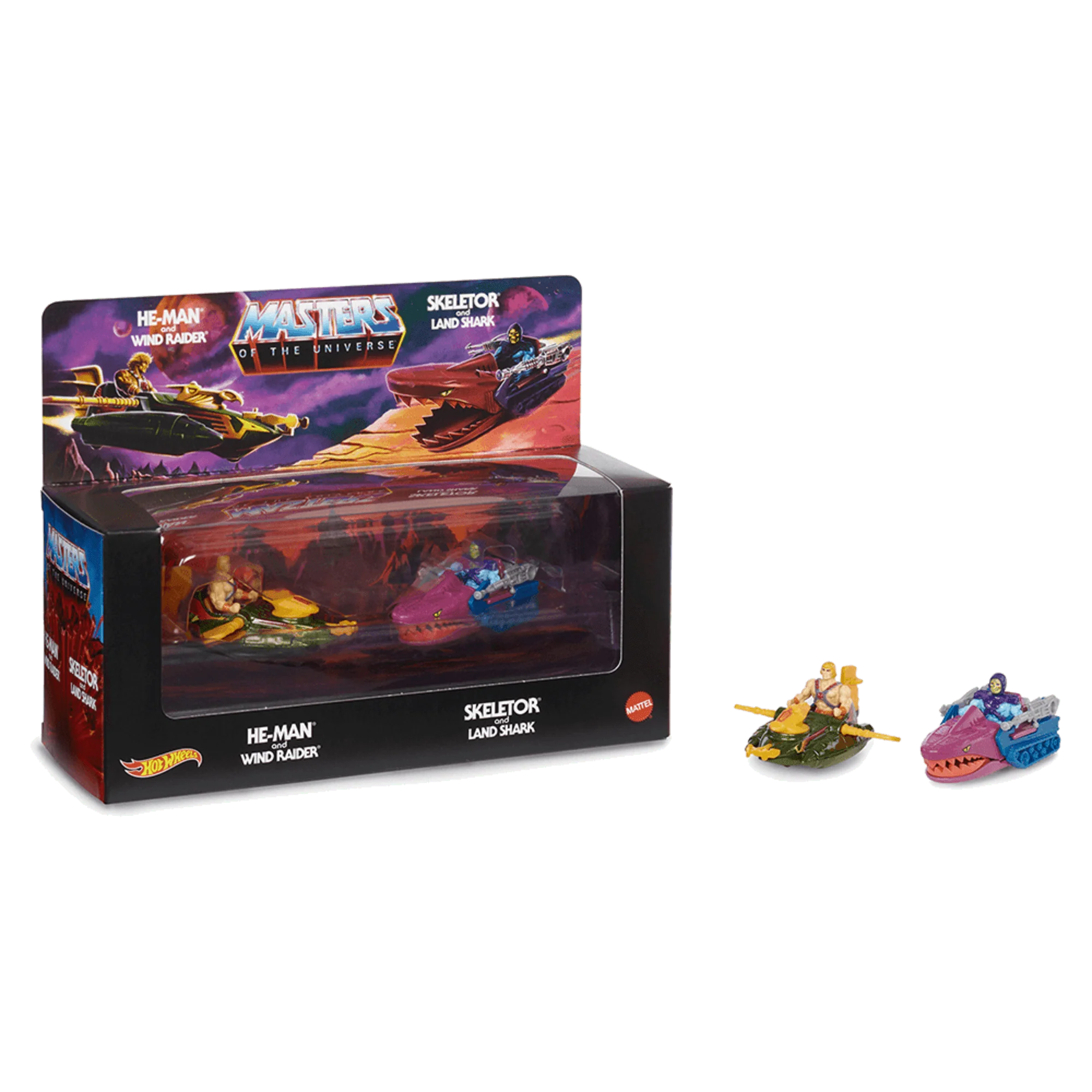 Mattel Creations Hot Wheels Masters of the Universe Wind Raider vs. Land Shark