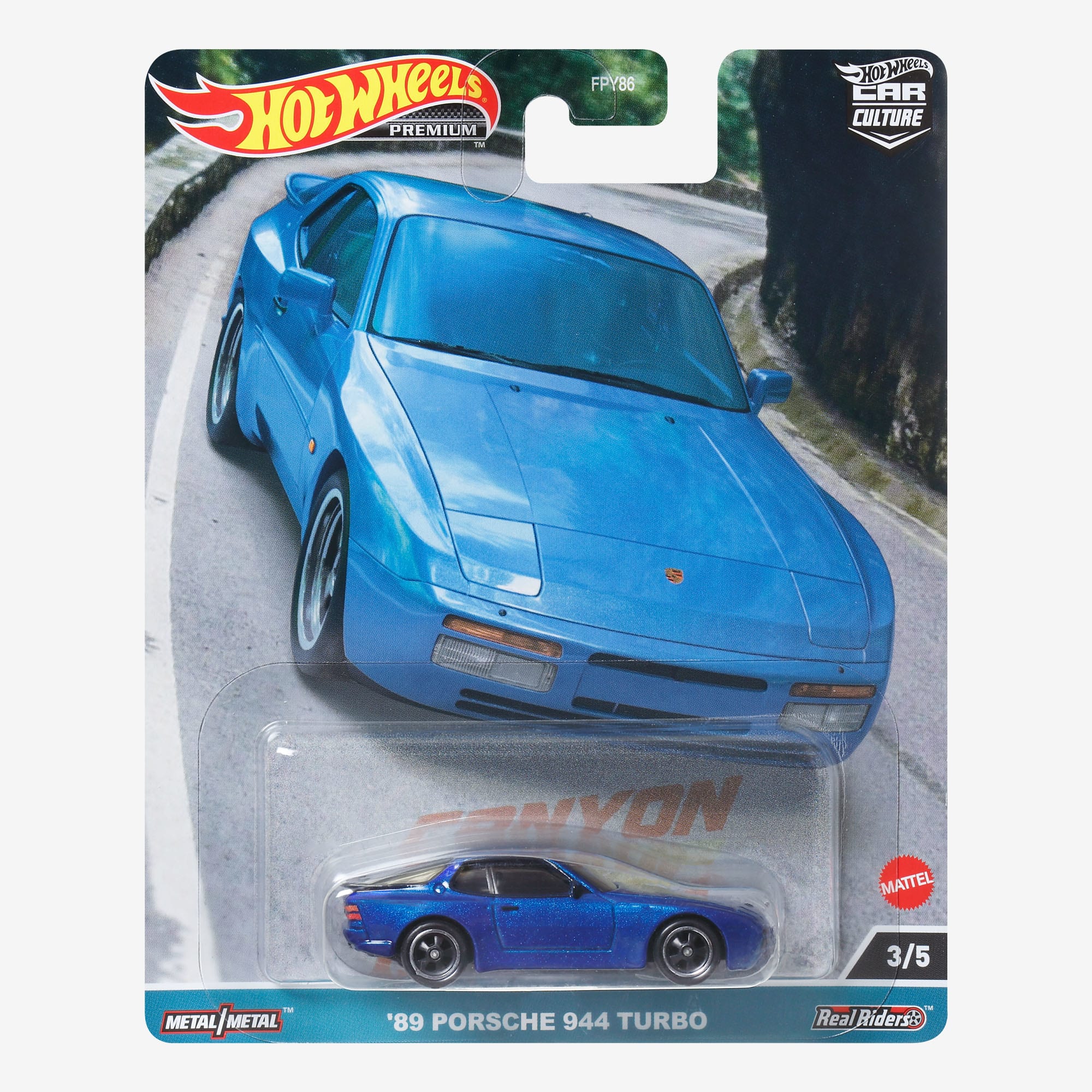Mattel Creations Hot Wheels Premium Car Culture Canyon Warriors – '89 Porsche 944 Turbo