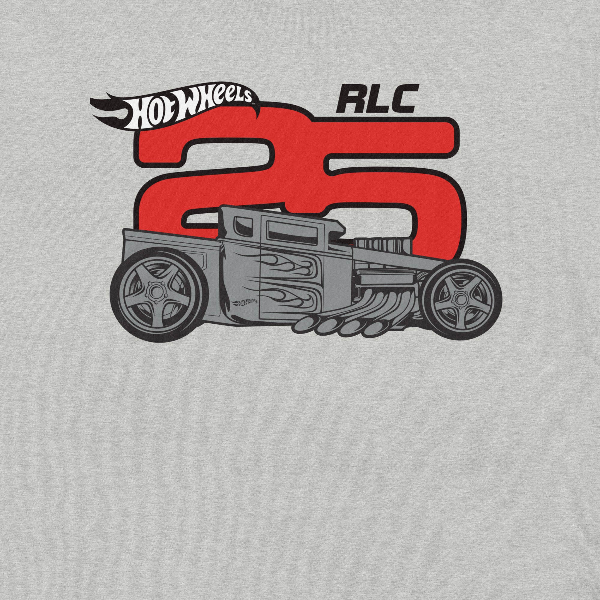 Mattel Creations Hot Wheels 2025 RLC Membership Grey T-Shirt