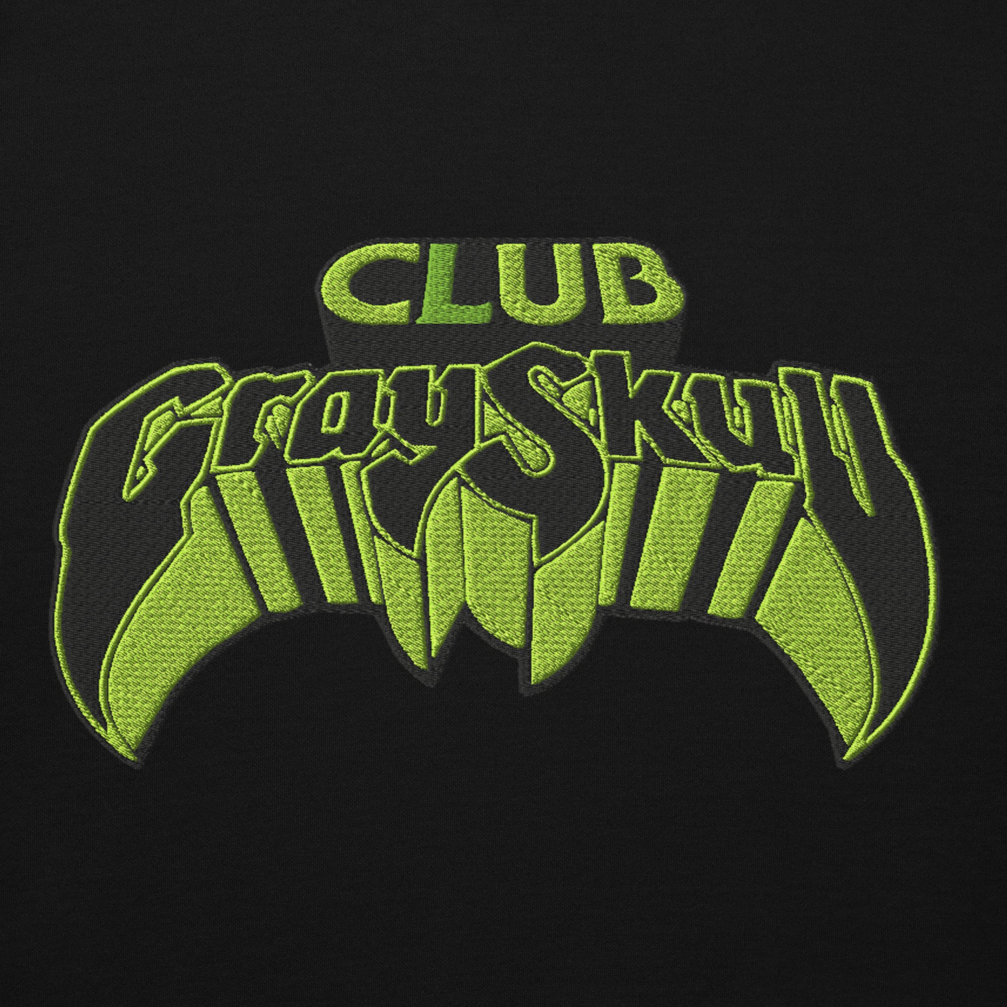 Mattel Creations Masters of the Universe Club Grayskull Black Embroidered Hoodie