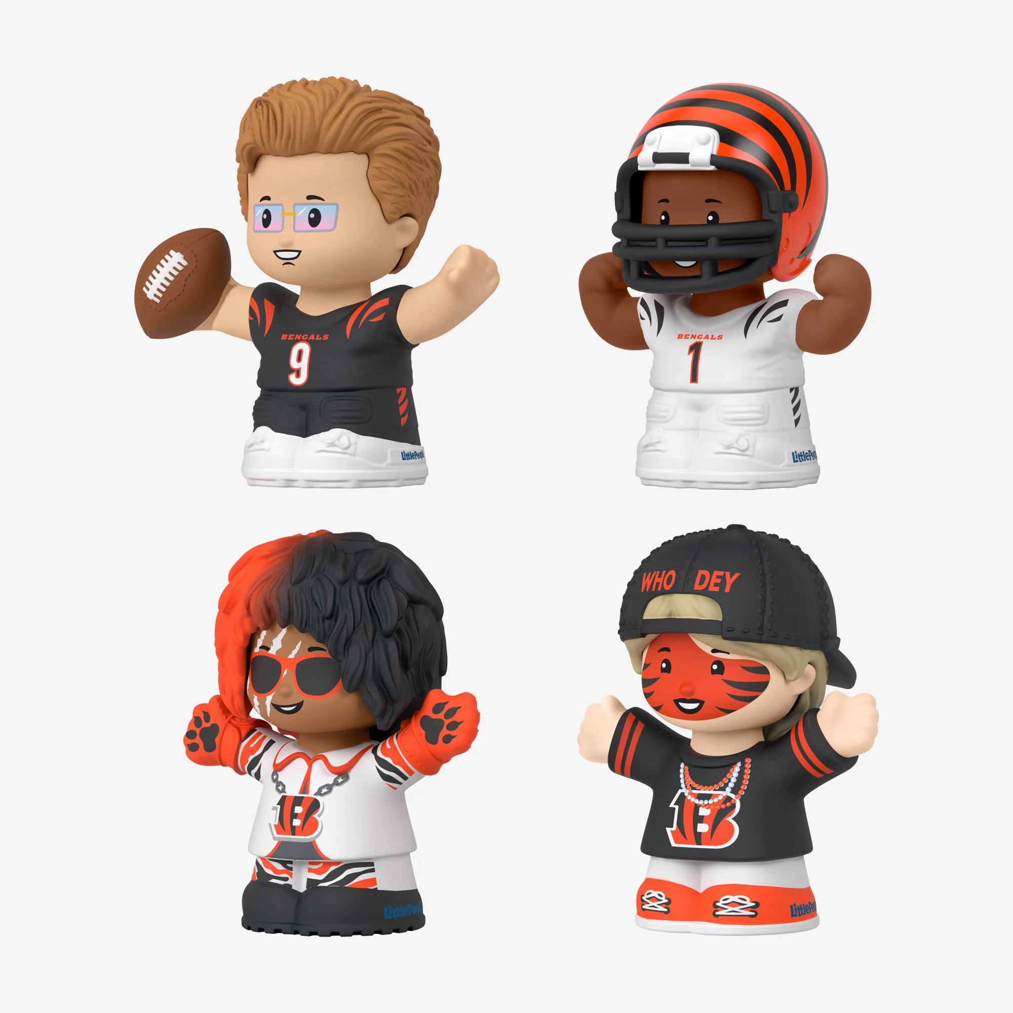 Mattel Creations Little People Collector x NFL Cincinnati Bengals Set