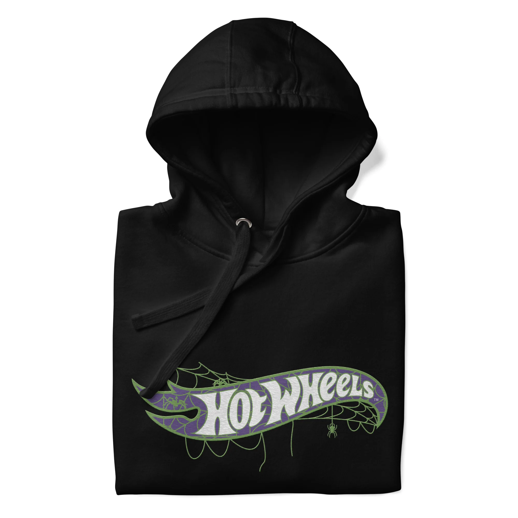 Mattel Creations Hot Wheels Spiderweb Logo Embroidered Hoodie