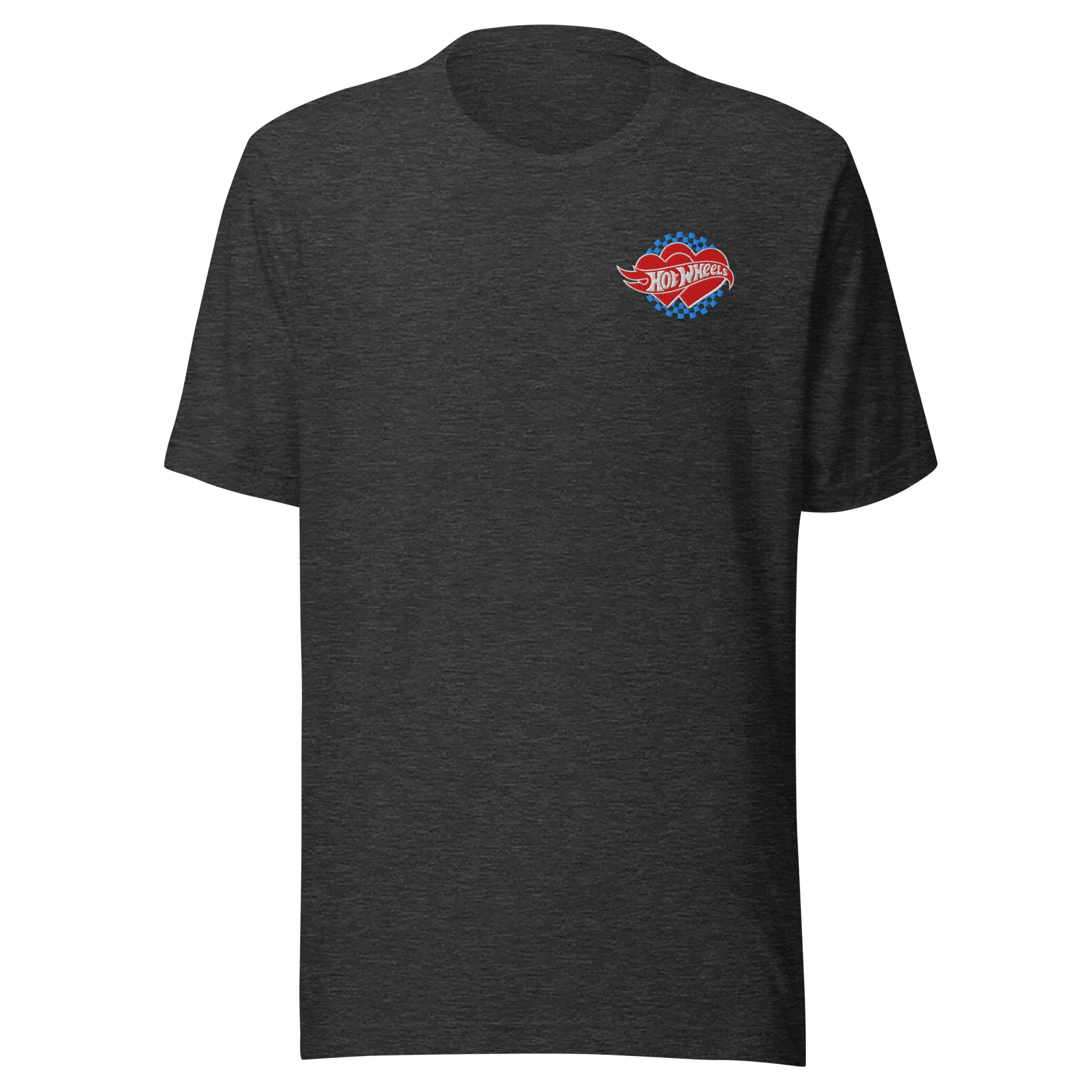 Mattel Creations Hot Wheels Embroidered Checkered Hearts T-Shirt
