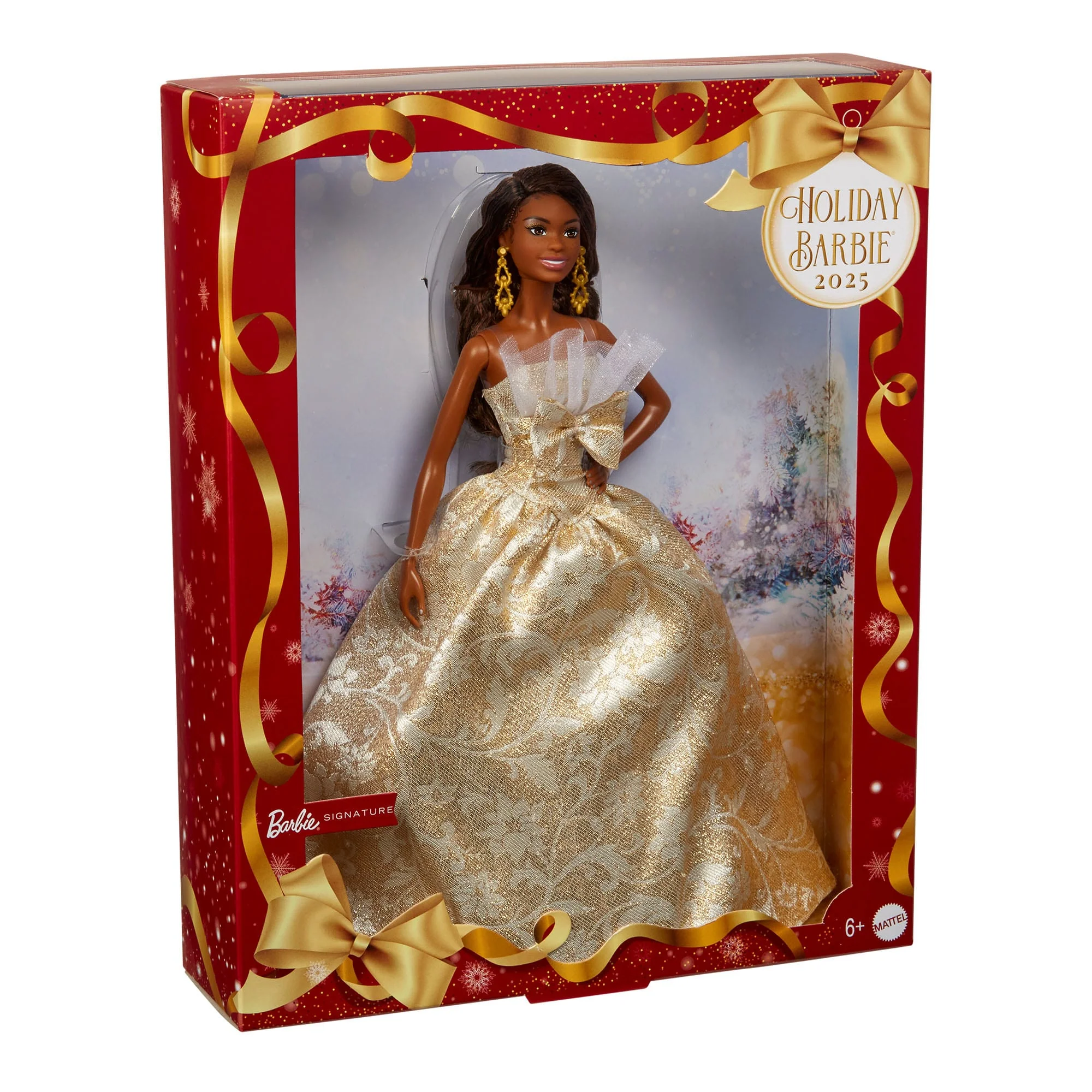 Mattel Creations 2025 Holiday Barbie Doll 4