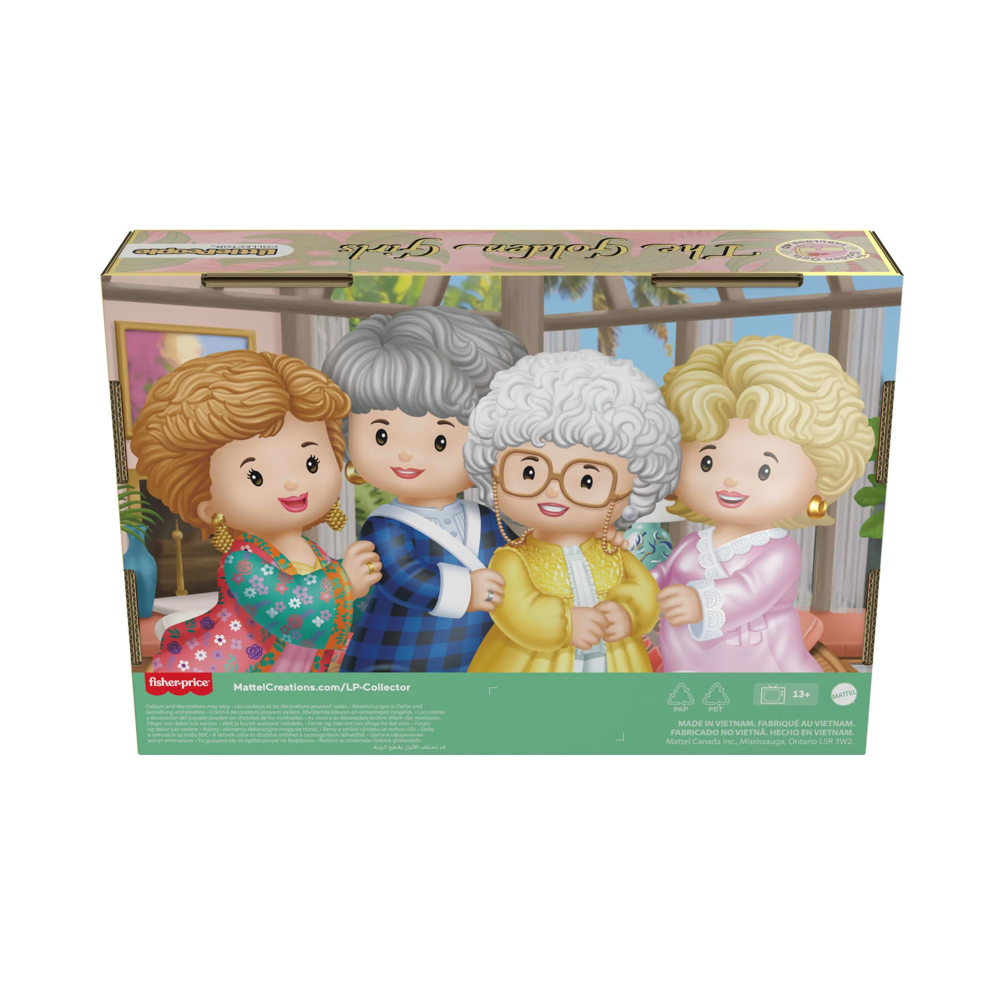 Mattel Creations Little People Collector The Golden Girls Late Night Cheesecake, 40th Anniversary Set