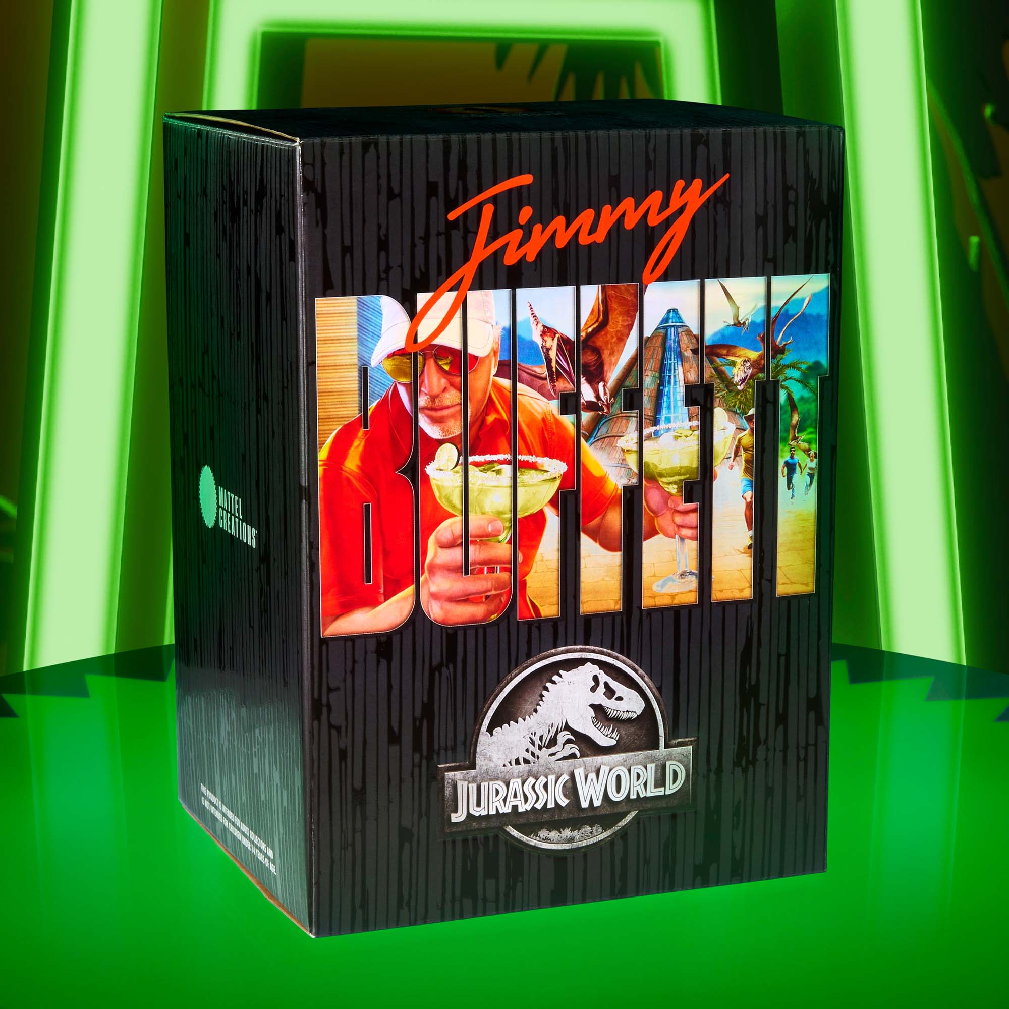 Mattel Creations Jurassic World Hammond Collection Bubbles Up Jimmy Buffett Figure