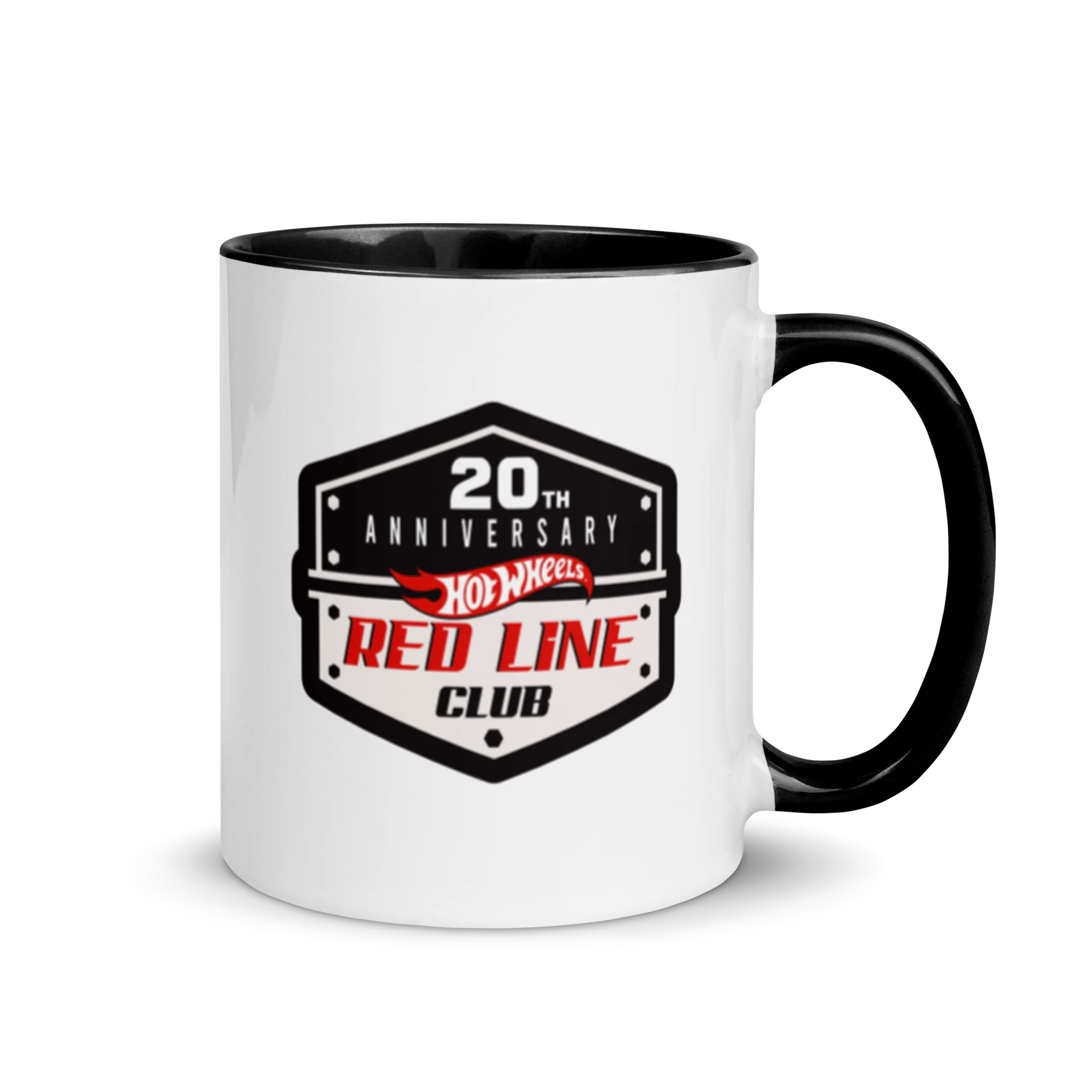 Mattel Creations Hot Wheels® Red Line Club® 20th Anniversary Badge Logo Mug