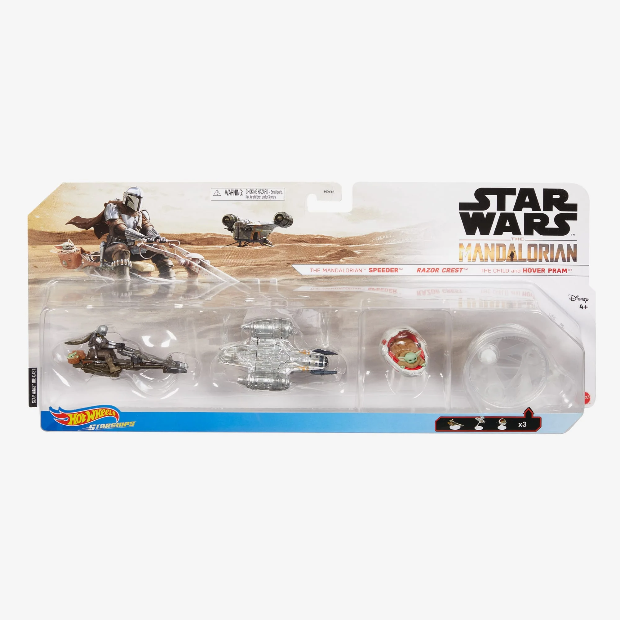 Mattel Creations Hot Wheels Star Wars Starship Vehicles 3-Pack
