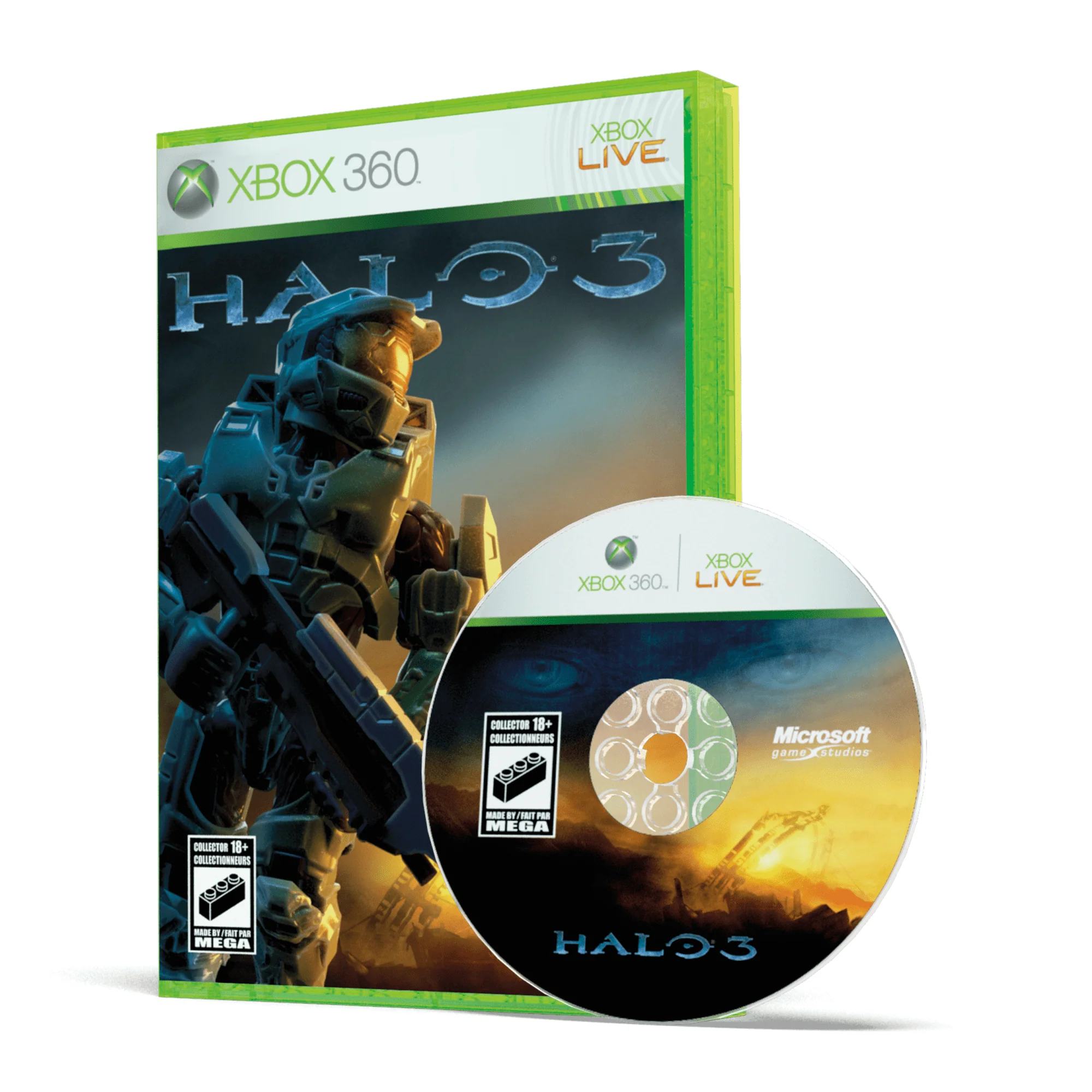 Mattel Creations MEGA Microsoft Xbox 360 Replica Building Toy Kit