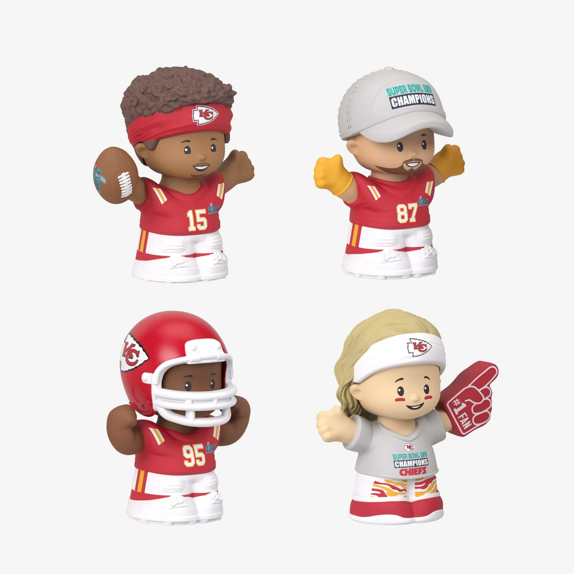Mattel Creations Little People Collector Super Bowl LVII Champions Set Kansas City Chiefs