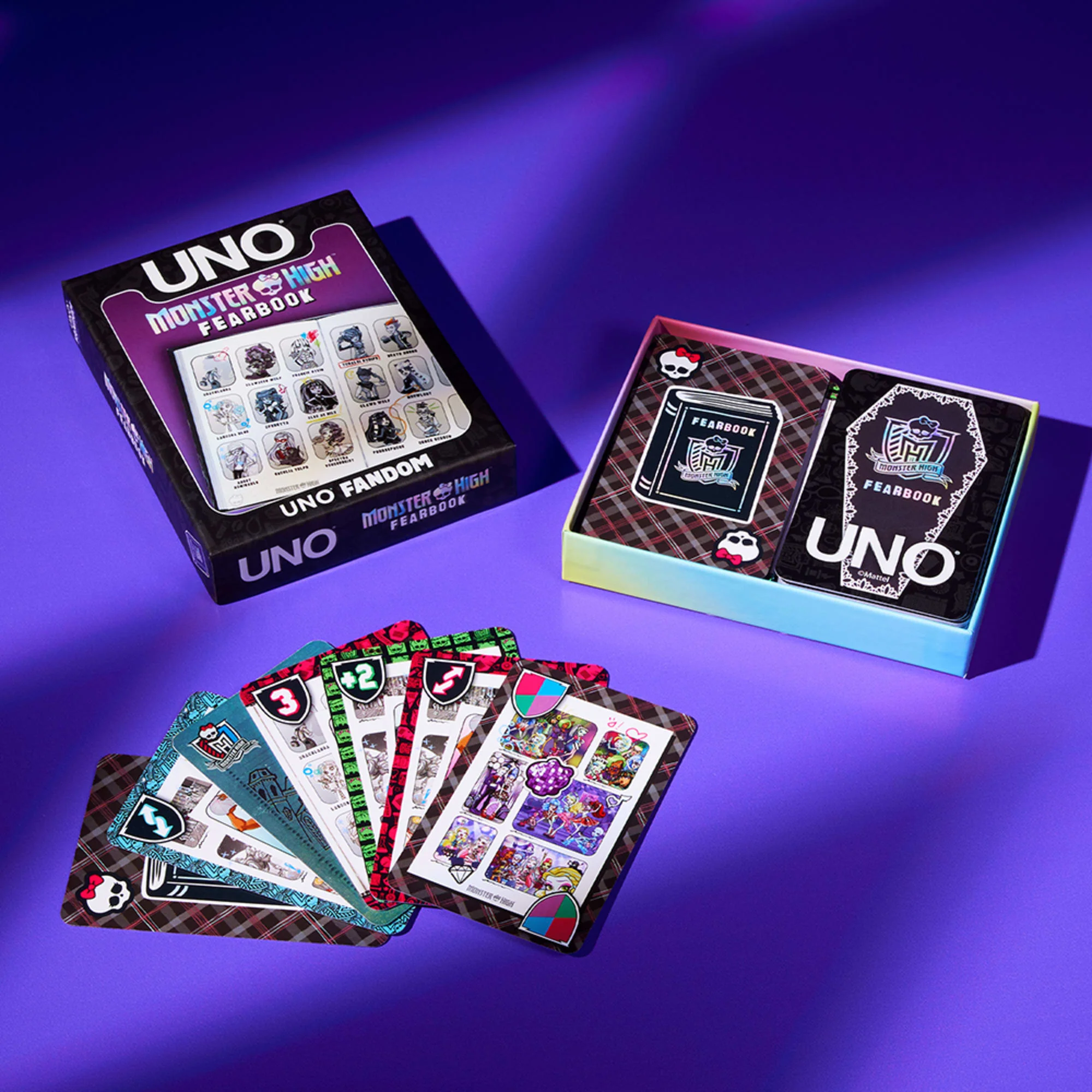 Mattel Creations UNO Fandom Monster High Fearbook Deck