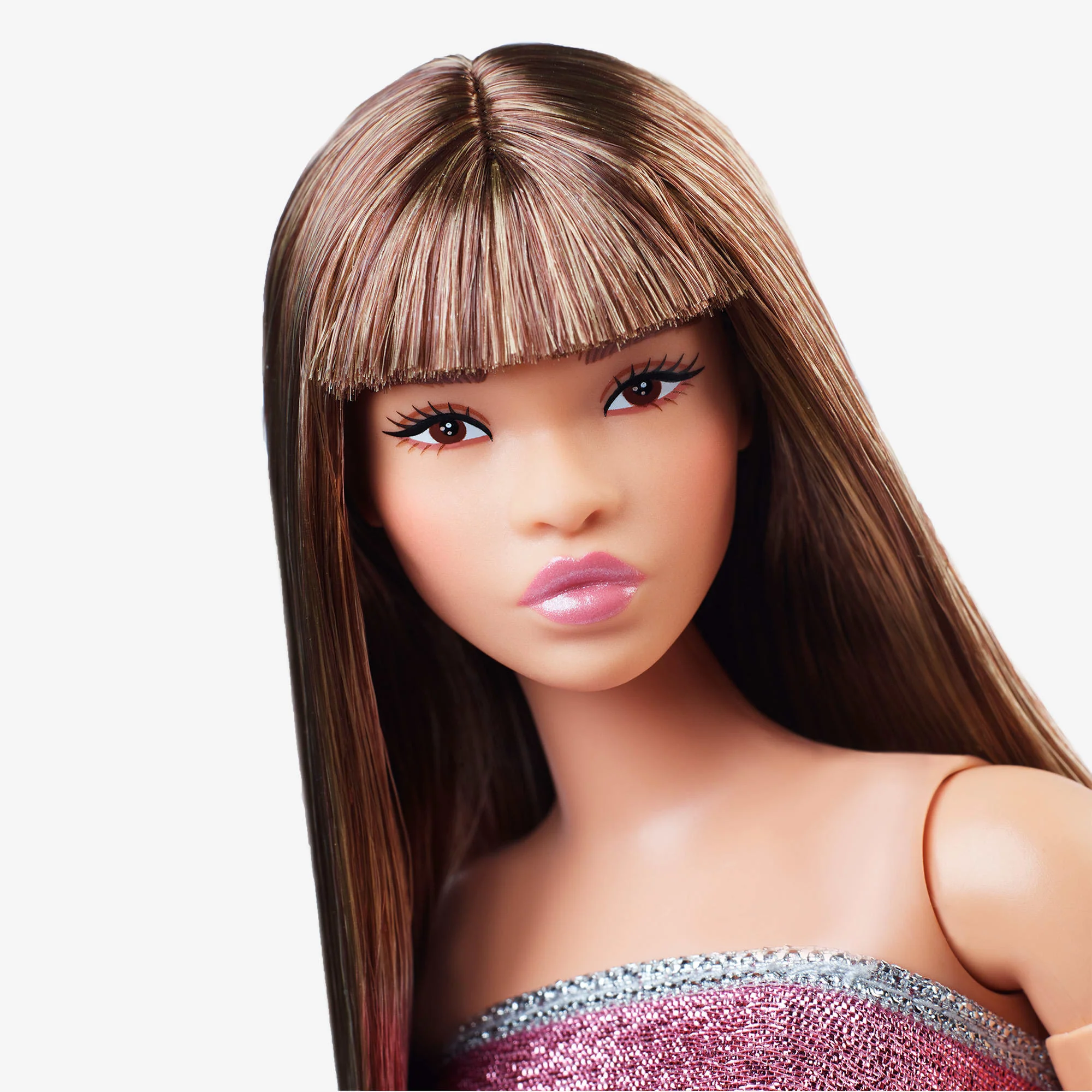 Mattel Creations Barbie Looks Doll #24 (Curvy, Long Brown Hair)