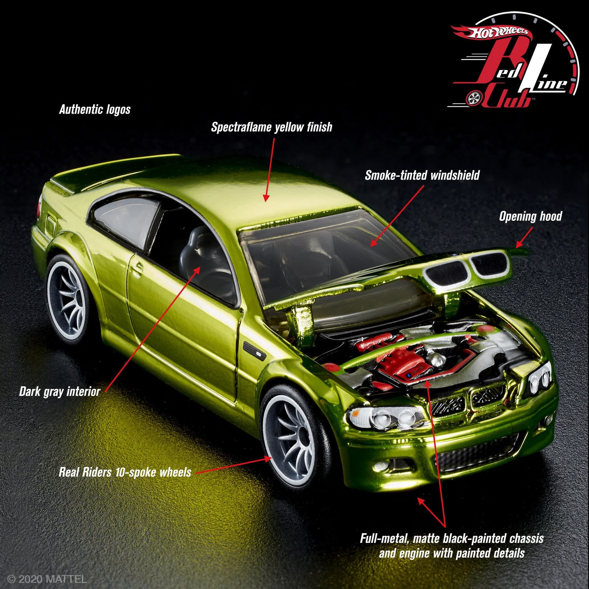 Mattel Creations RLC Exclusive 2006 BMW M3 - Yellow