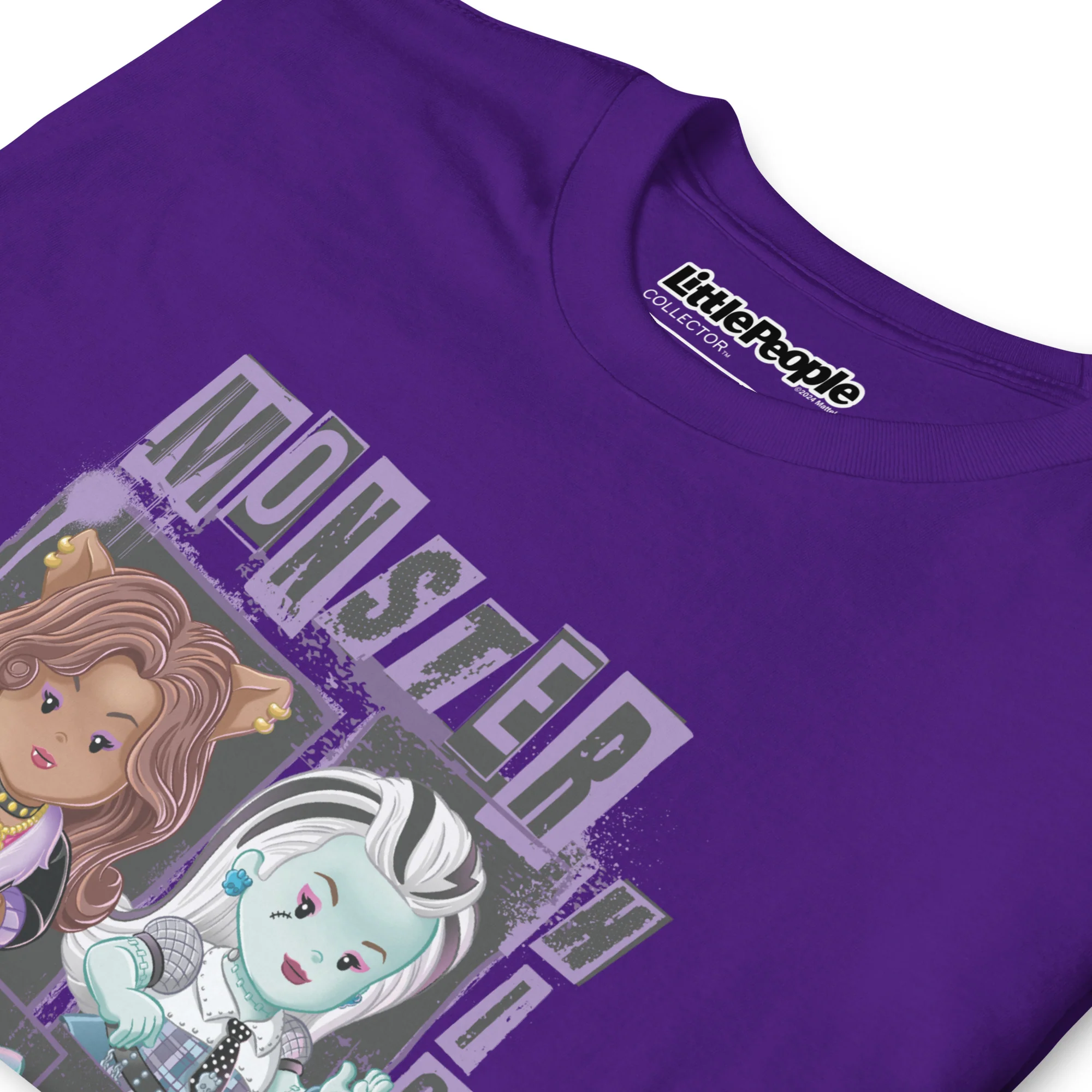 Mattel Creations Little People Collector Monster High Purple T-Shirt