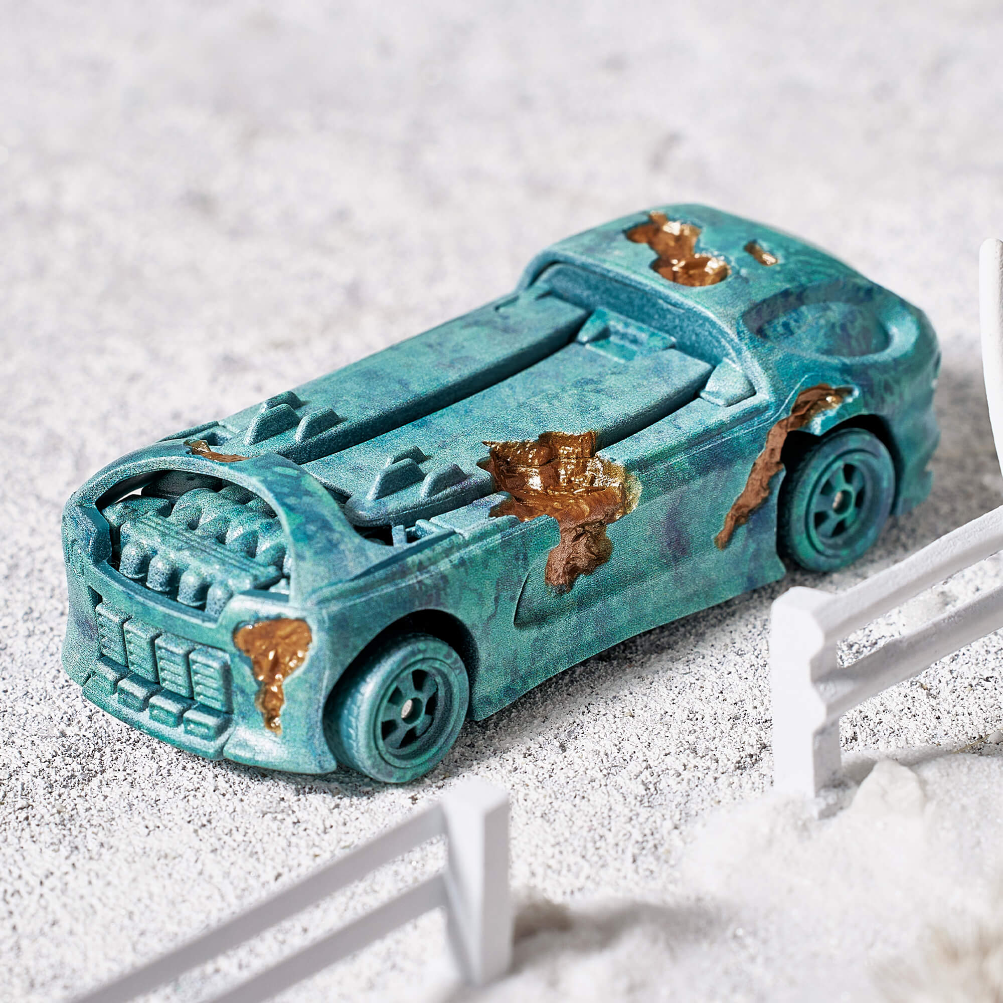 Mattel Creations Hot Wheels x Daniel Arsham Eroded Deora II