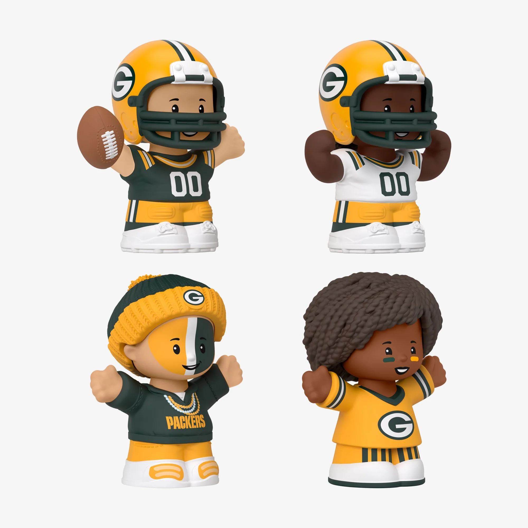 Mattel Creations Little People Collector x NFL Green Bay Packers Set