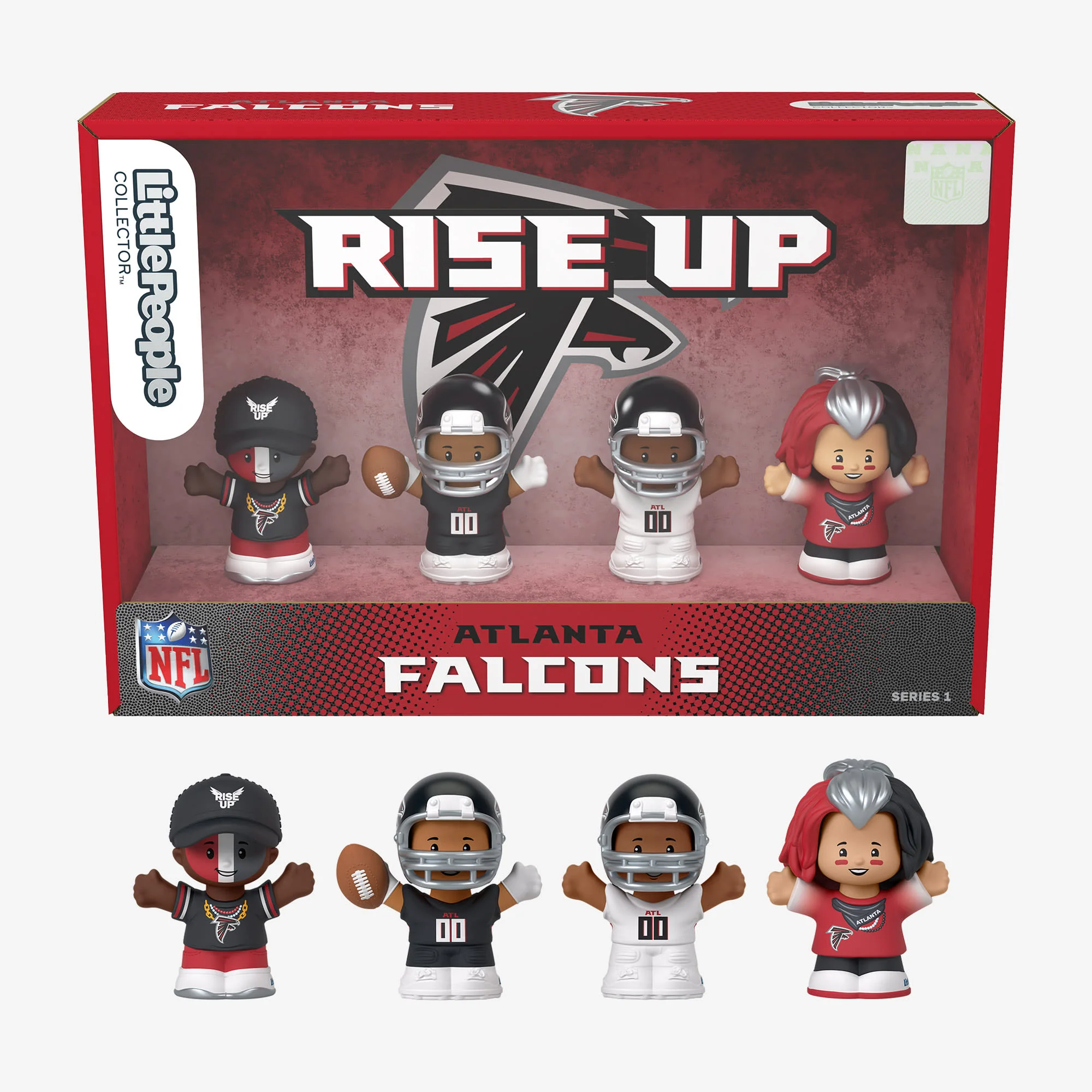 Mattel Creations Little People Collector x NFL Atlanta Falcons Set