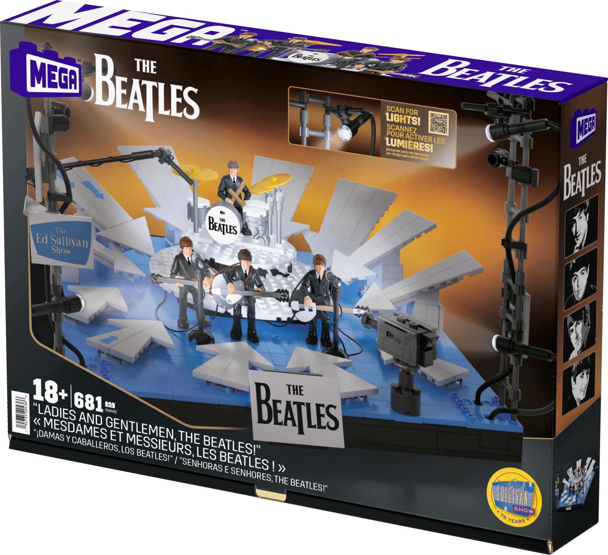 Mattel Creations MEGA™ Showcase The Beatles 'Ladies and Gentlemen, The Beatles!' Building Toy Kit