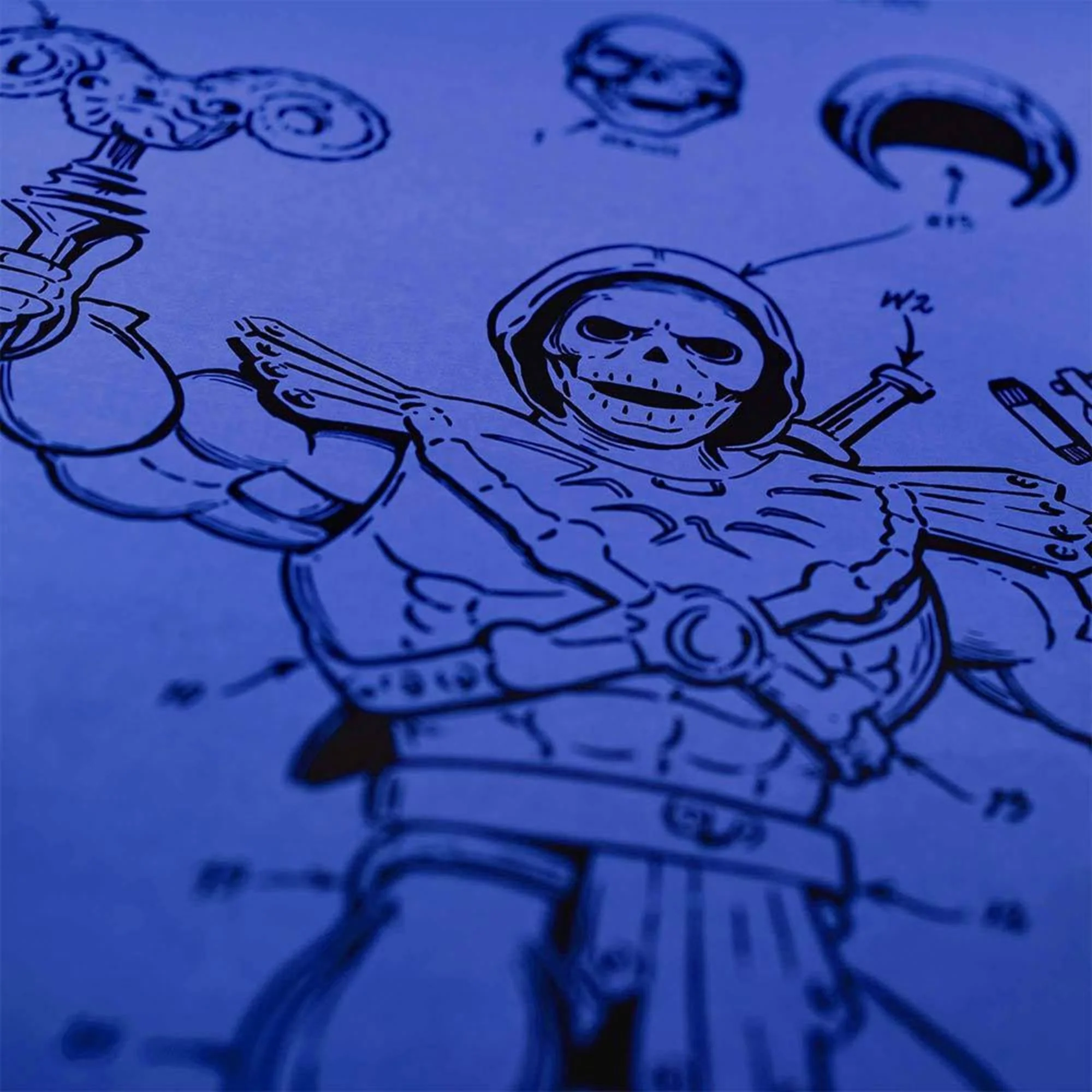 Mattel Creations Art of Engineering Skeletor Print