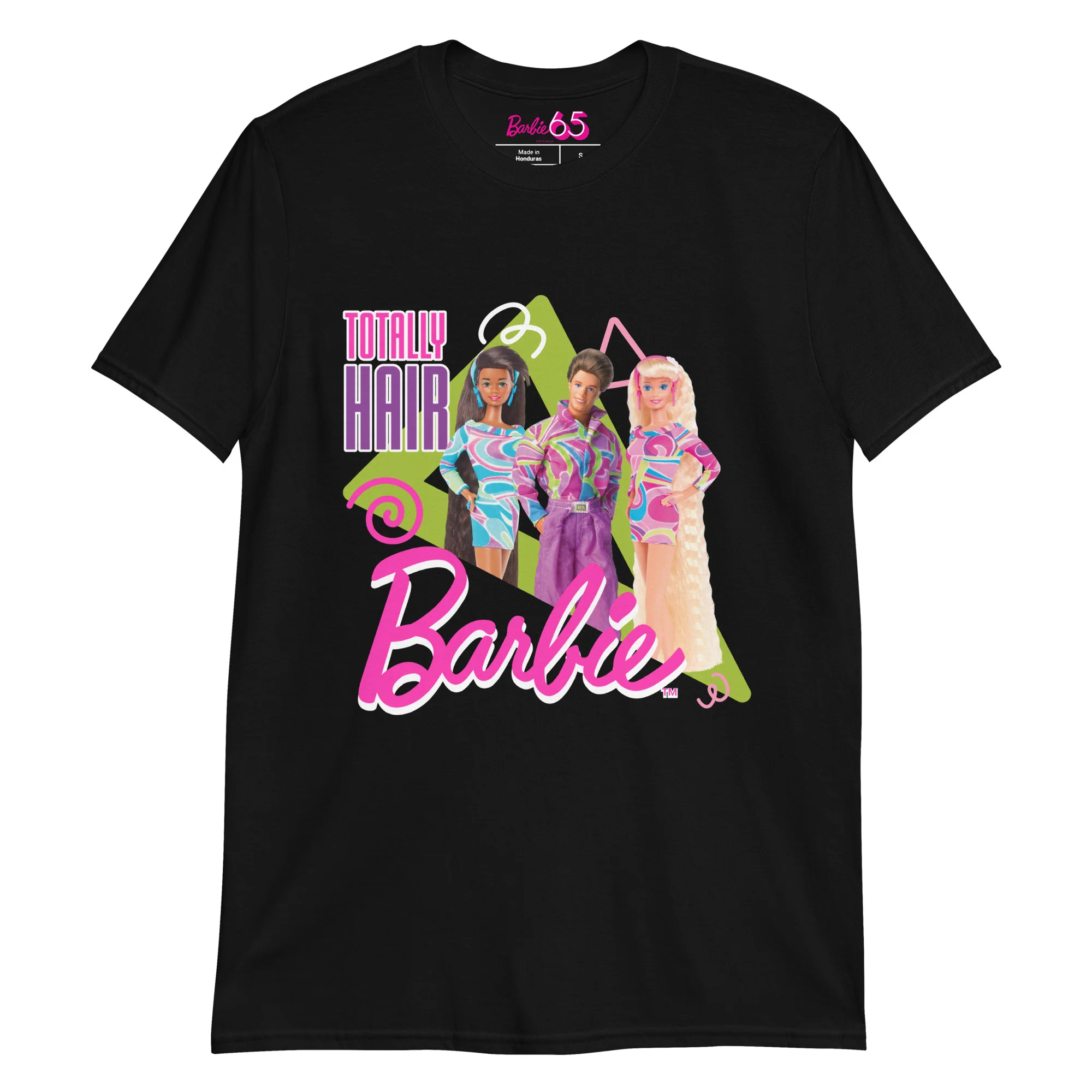 Mattel Creations Barbie 1990's Totally Hair Black T-Shirt