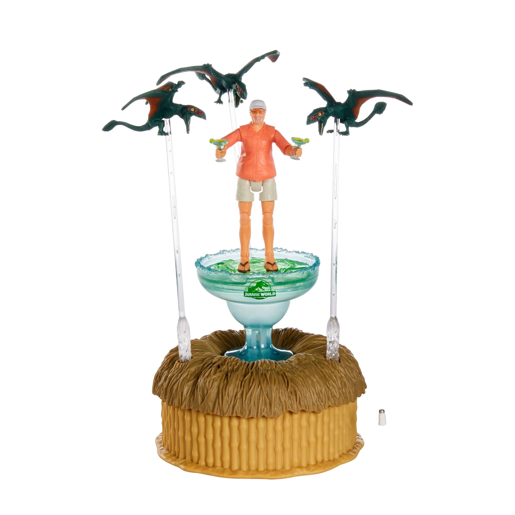Mattel Creations Jurassic World Hammond Collection Bubbles Up Jimmy Buffett Figure