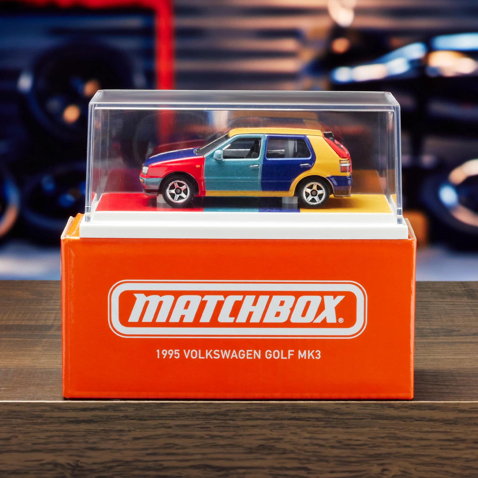 Mattel Creations Matchbox 1995 Volkswagen Golf Harlequin