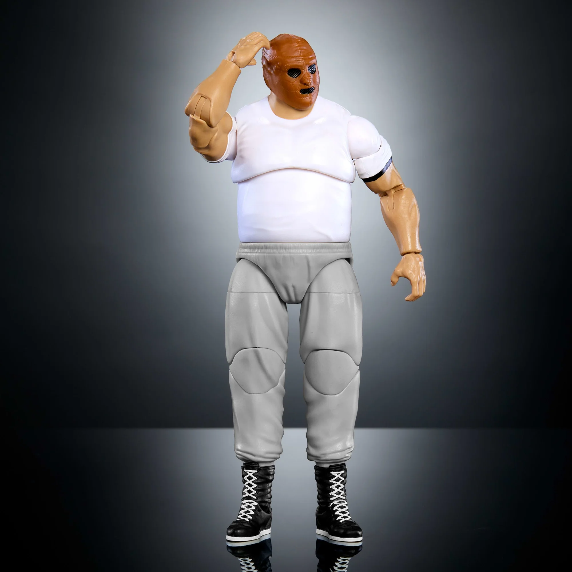 Mattel Creations WWE Elite Collection Monday Night War Hardcore Hak Action Figure & Golga Build-A-Figure Parts